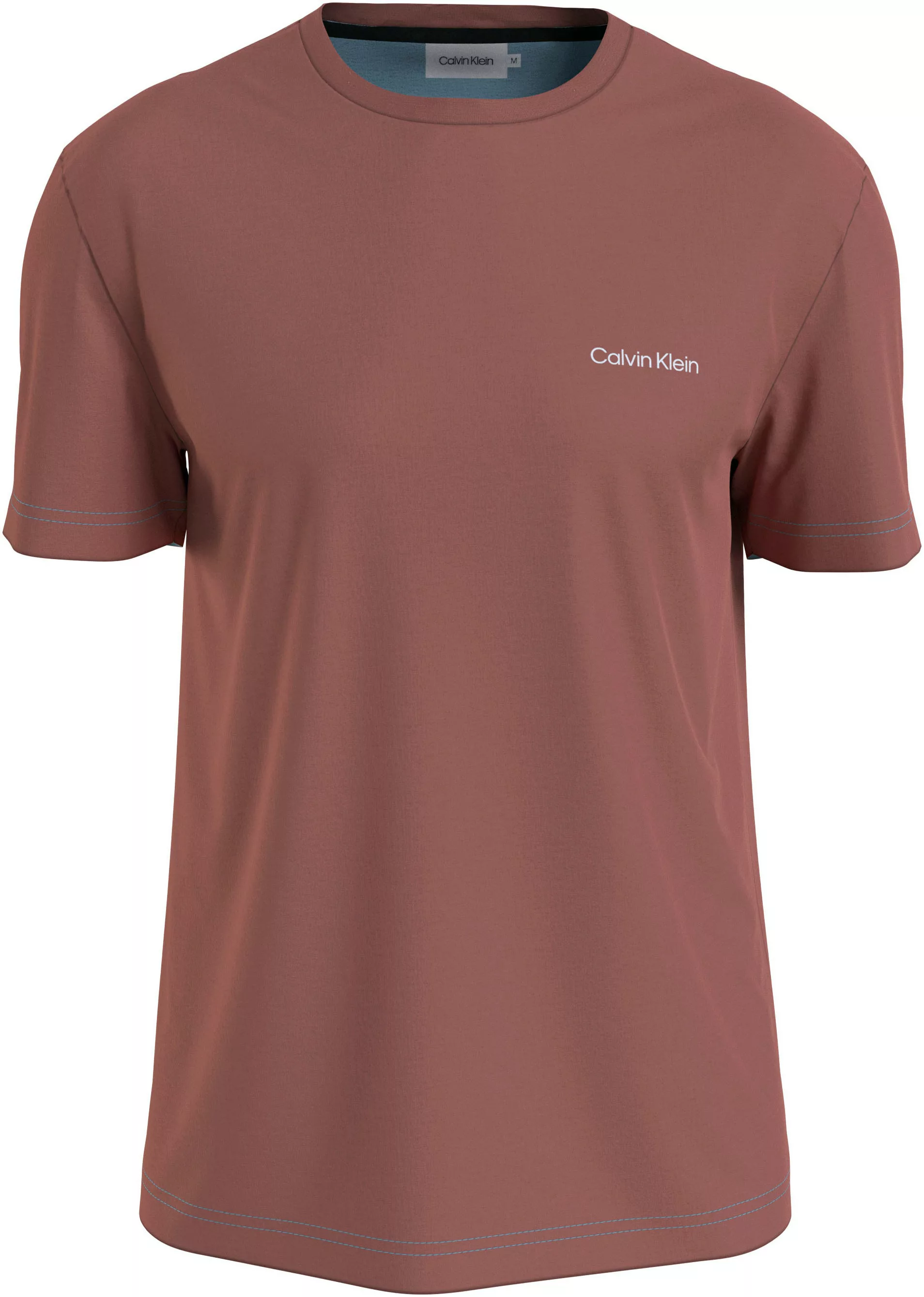 Calvin Klein T-Shirt Micro Logo aus dickem Winterjersey günstig online kaufen