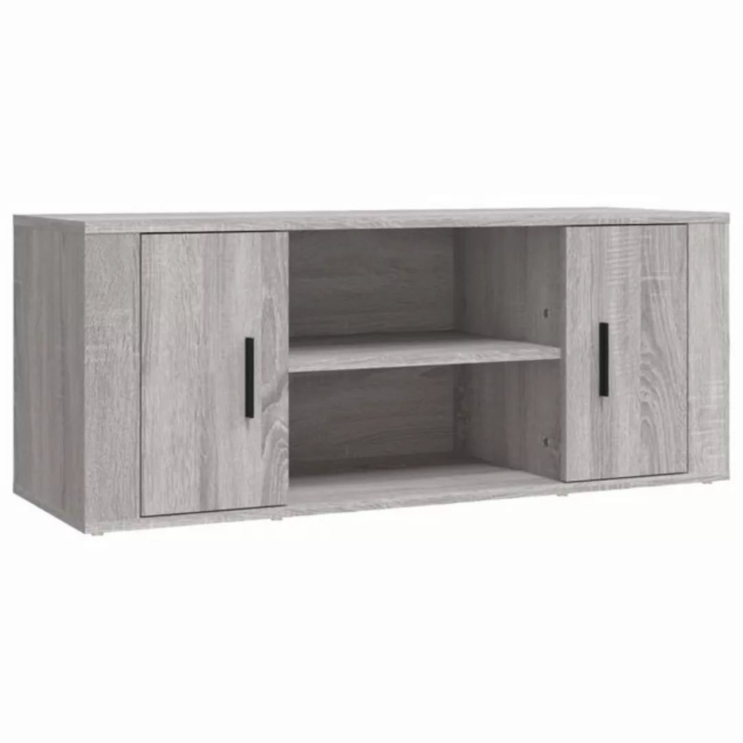 furnicato TV-Schrank Grau Sonoma 100x35x40 cm Holzwerkstoff (1-St) günstig online kaufen