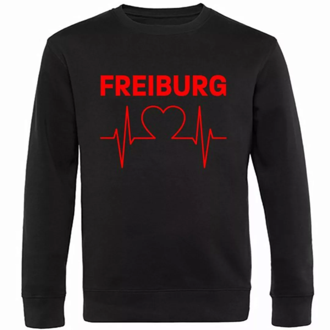 multifanshop Sweatshirt Freiburg - Herzschlag - Pullover günstig online kaufen