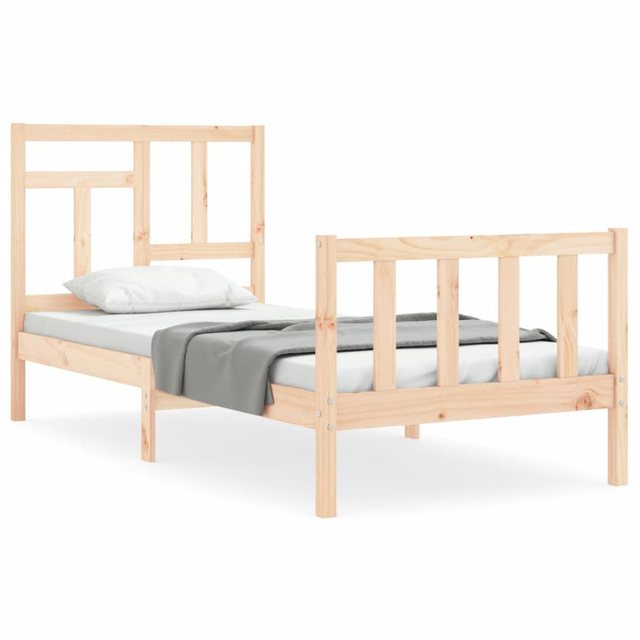 vidaXL Bett Massivholzbett ohne Matratze 90x200 Kiefernholz günstig online kaufen