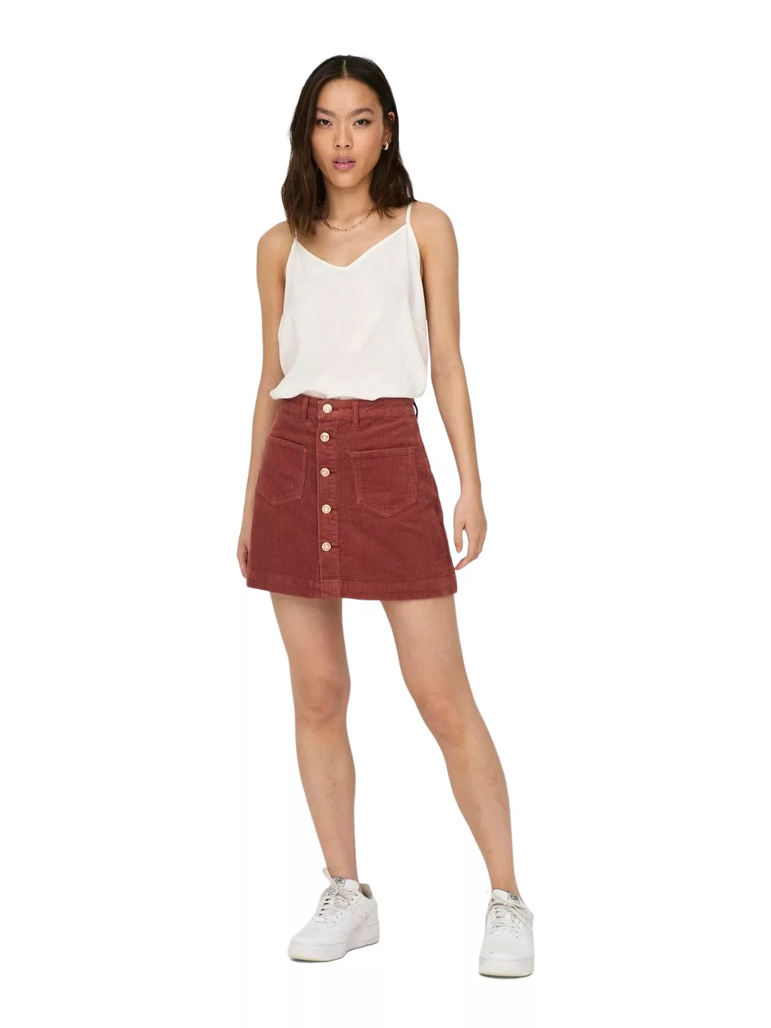 Only Damen Cordrock ONLAMAZING HW CORDUROY SKIRT günstig online kaufen