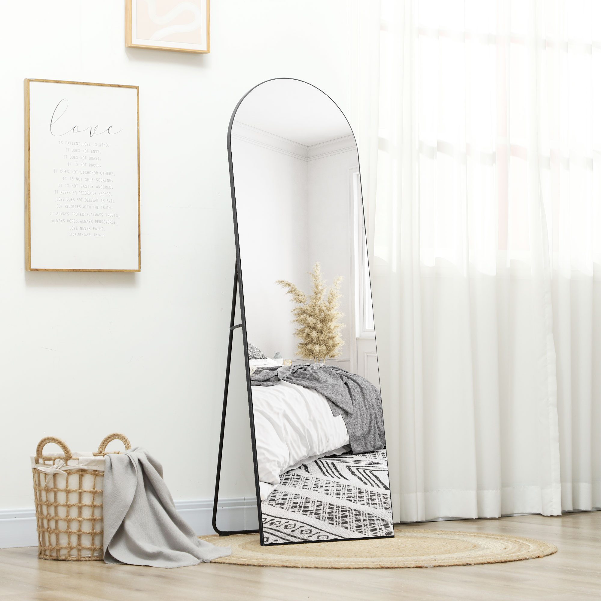 HOMCOM Standspiegel 150 x 50 cm günstig online kaufen