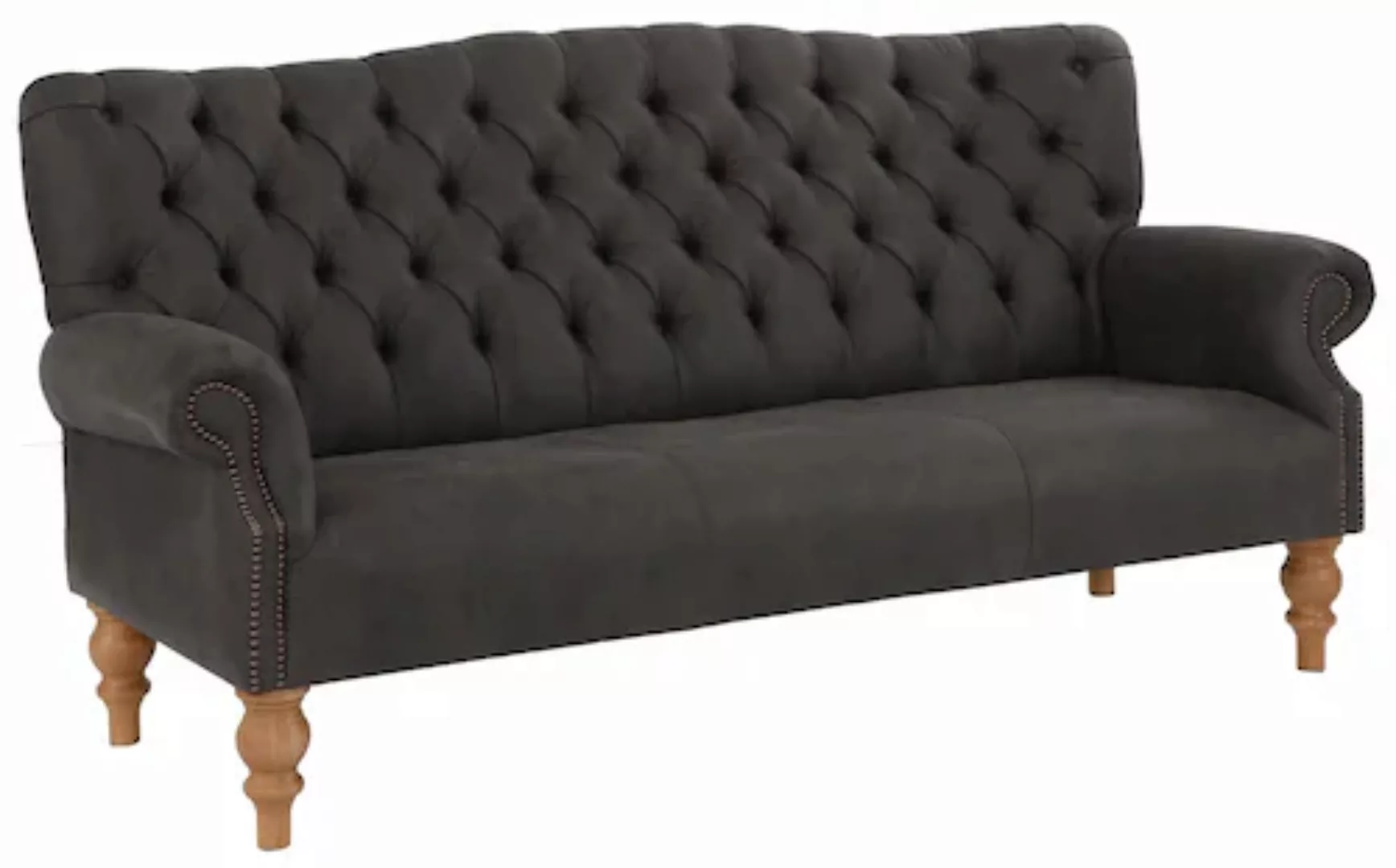 Home affaire Chesterfield-Sofa »Lord«, mit echter Chesterfield-Knopfheftung günstig online kaufen