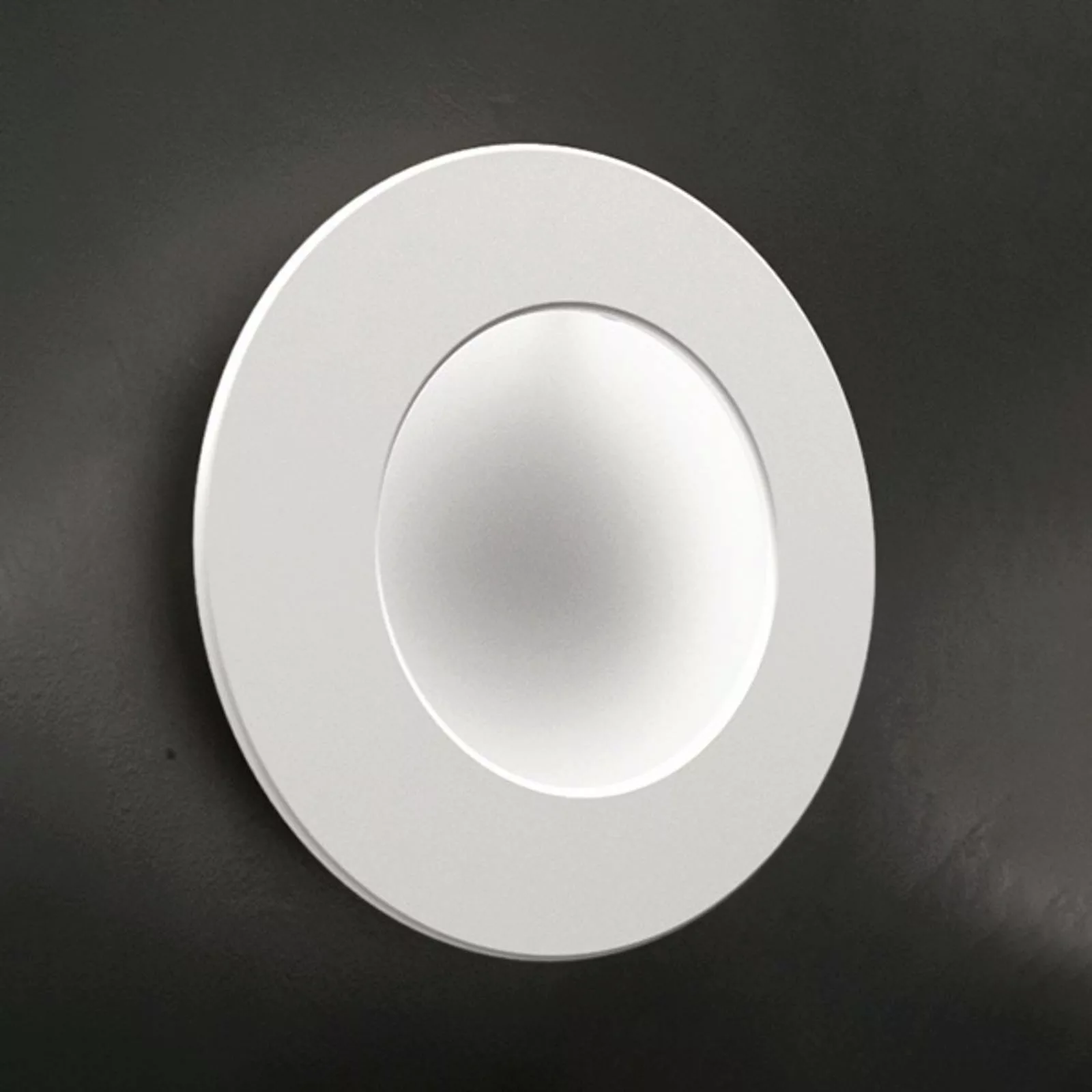 ICONE Vera LED-Wandleuchte 930 Ø26cm weiß/weiß günstig online kaufen