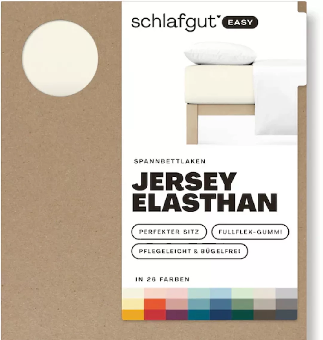 Schlafgut Spannbettlaken »EASY Jersey Elasthan«, MADE IN GREEN by OEKO-TEX® günstig online kaufen