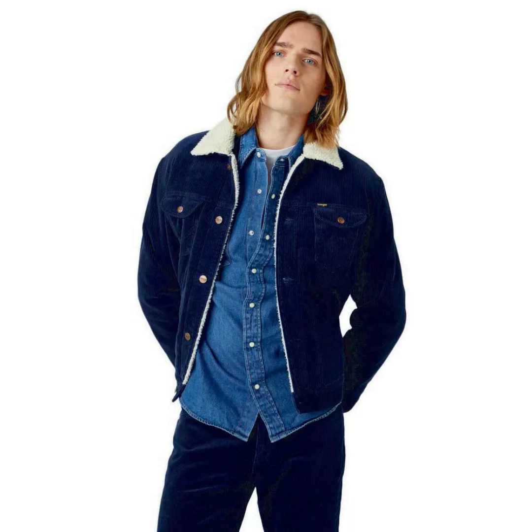 Wrangler 124mj Sherpa Jacke S Prussian Blue günstig online kaufen