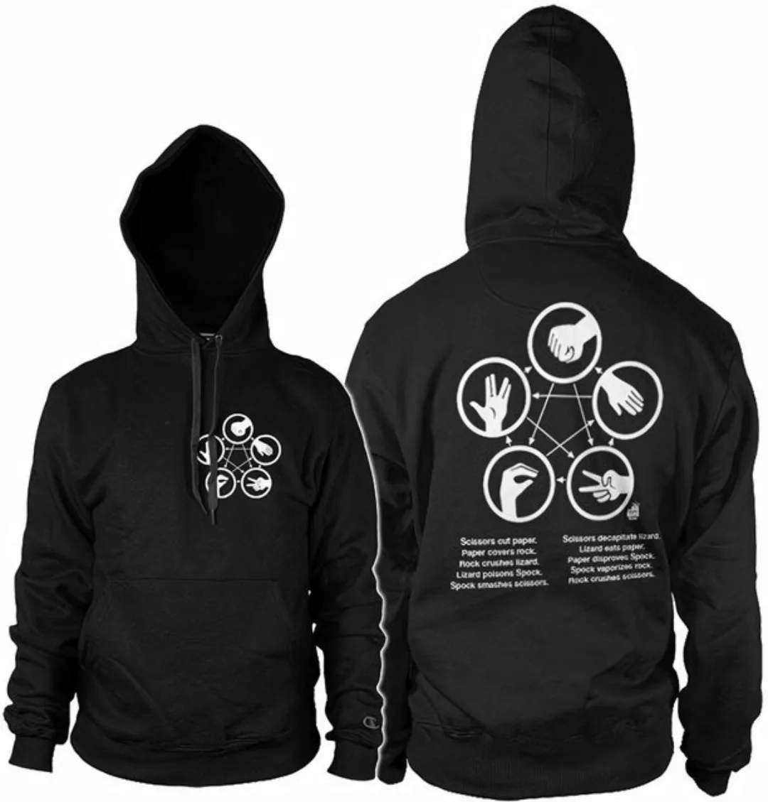 The Big Bang Theory Hoodie Sheldon's Rock-Paper-Scissors-Lizard Game Hoodie günstig online kaufen