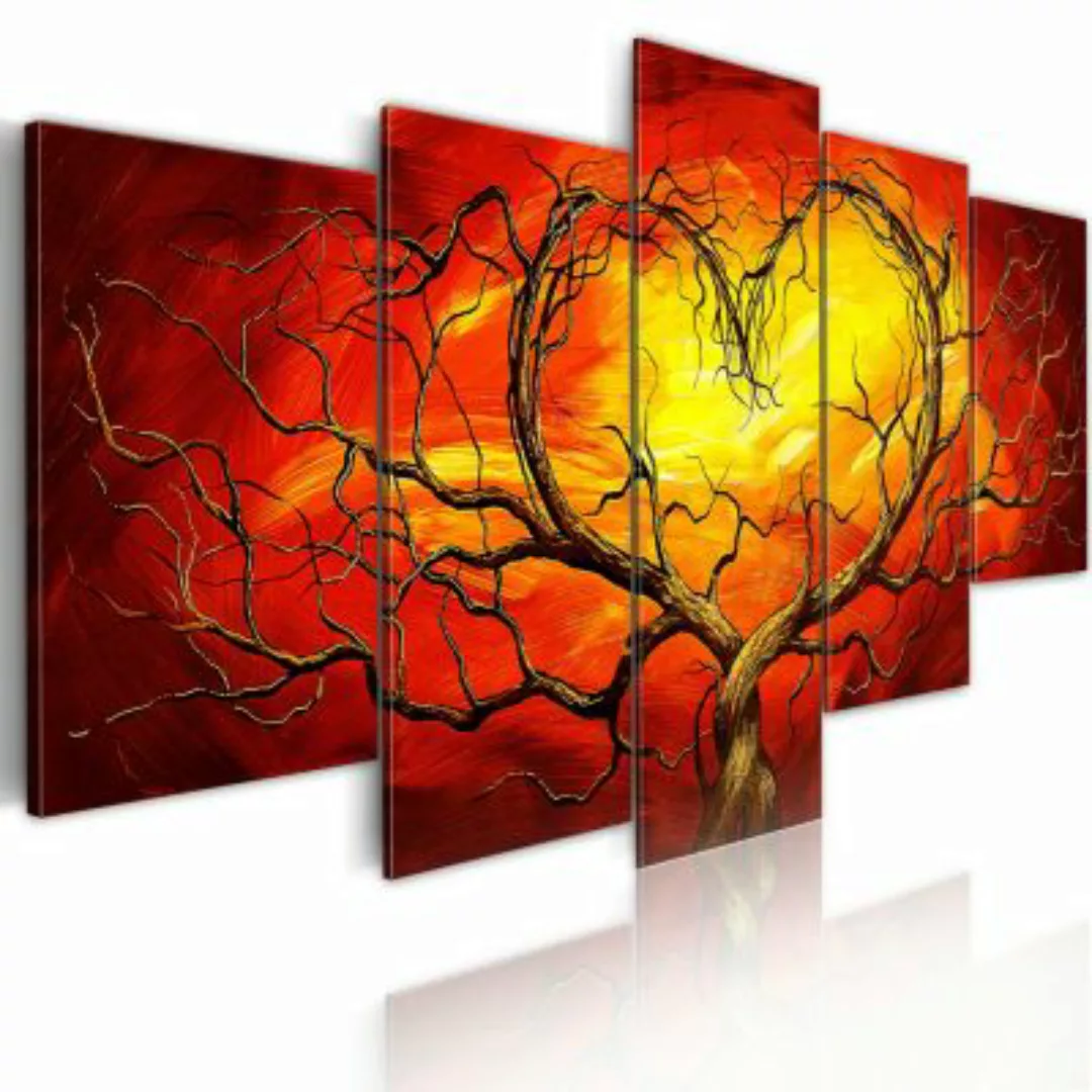 artgeist Wandbild Glühendes Herz mehrfarbig Gr. 200 x 100 günstig online kaufen
