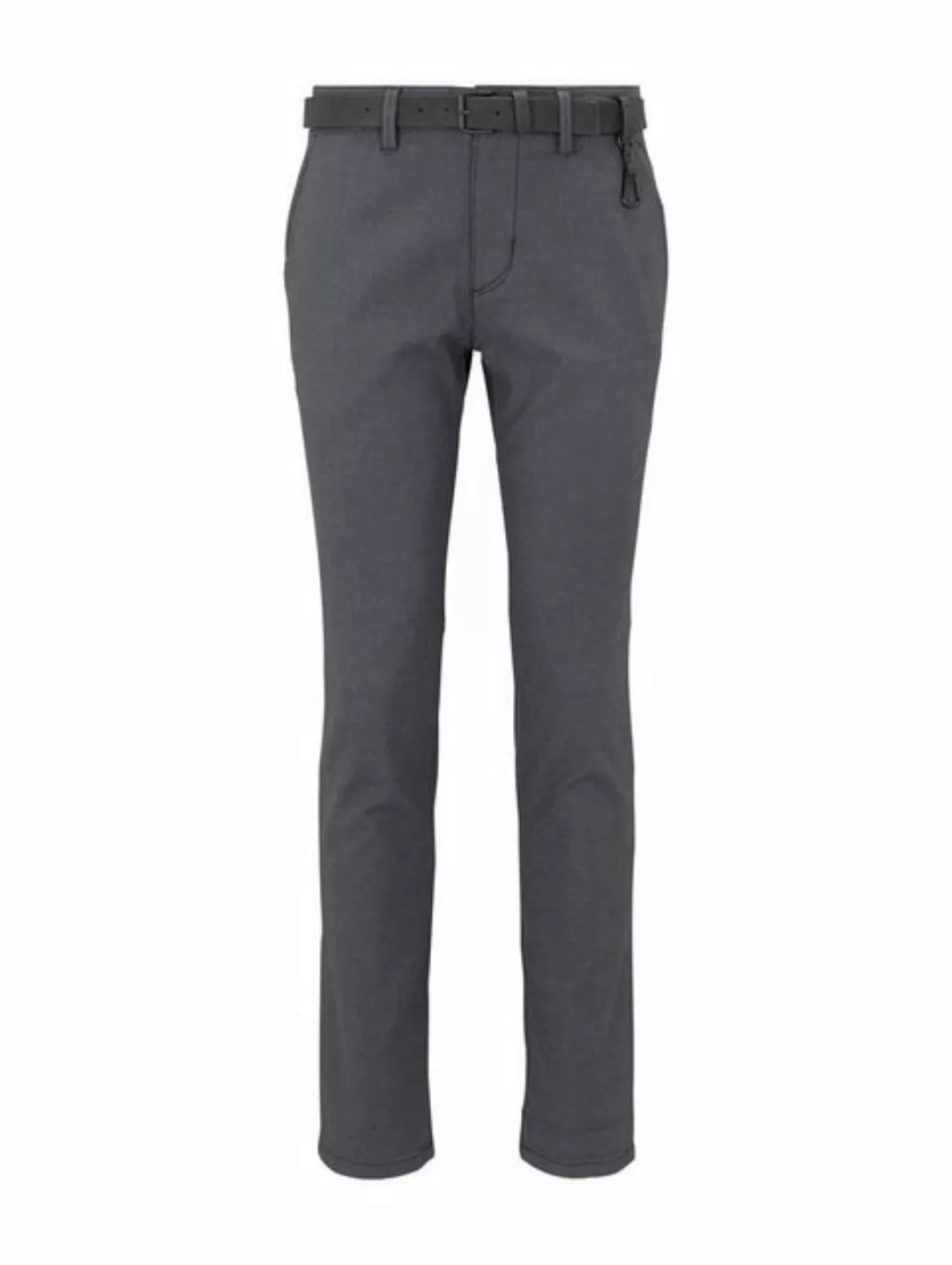 TOM TAILOR Denim Chinohose Strukturierte Chinohose mit Gürtel günstig online kaufen