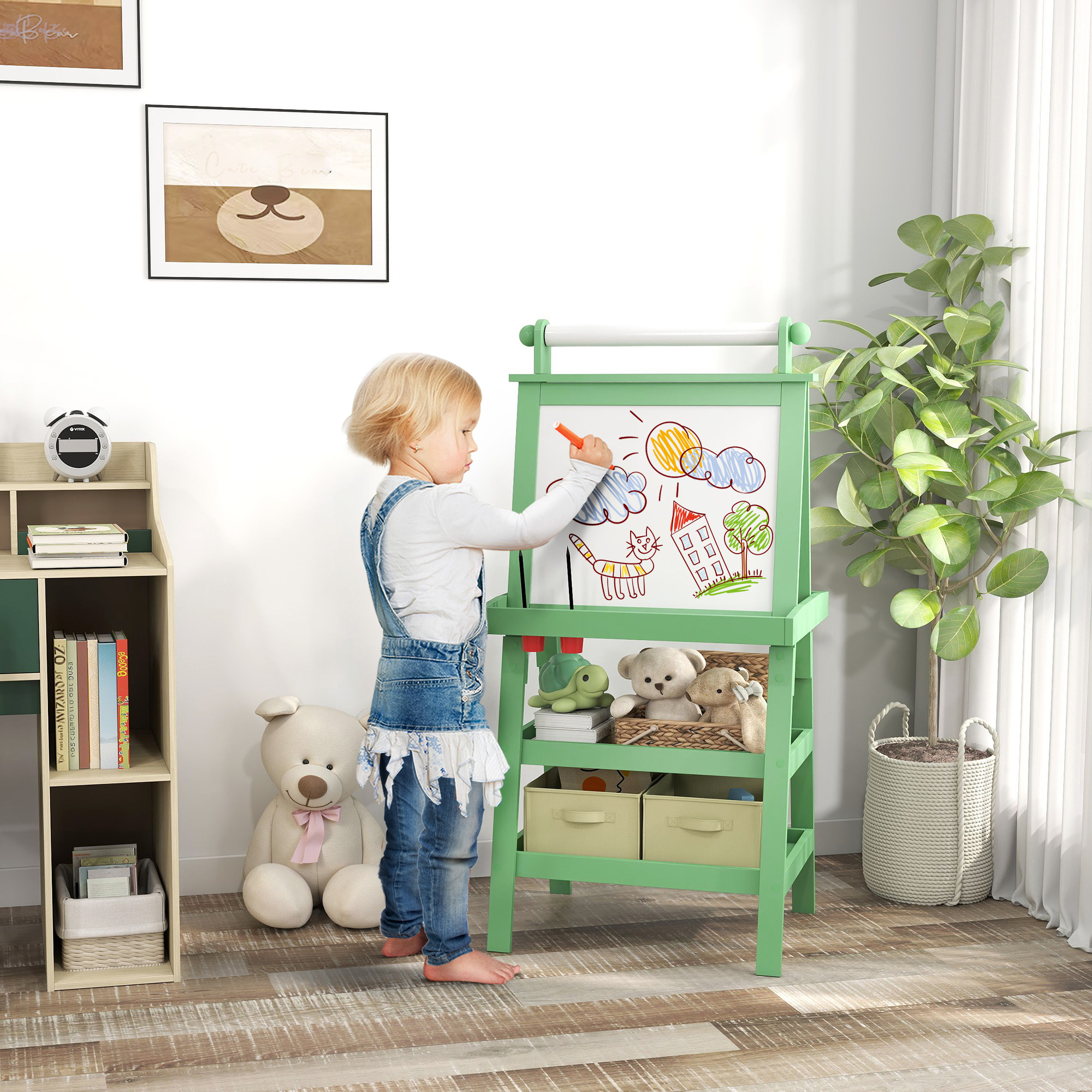 AIYAPLAY Kinder-Malereiständer 3-in-1 Doppelseitiger Malereiständer für Kin günstig online kaufen