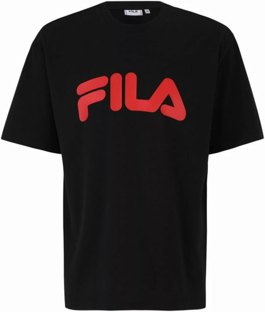 Fila T-Shirt Herren T-Shirt Schwarz: Lockere Passform mit Rotem günstig online kaufen