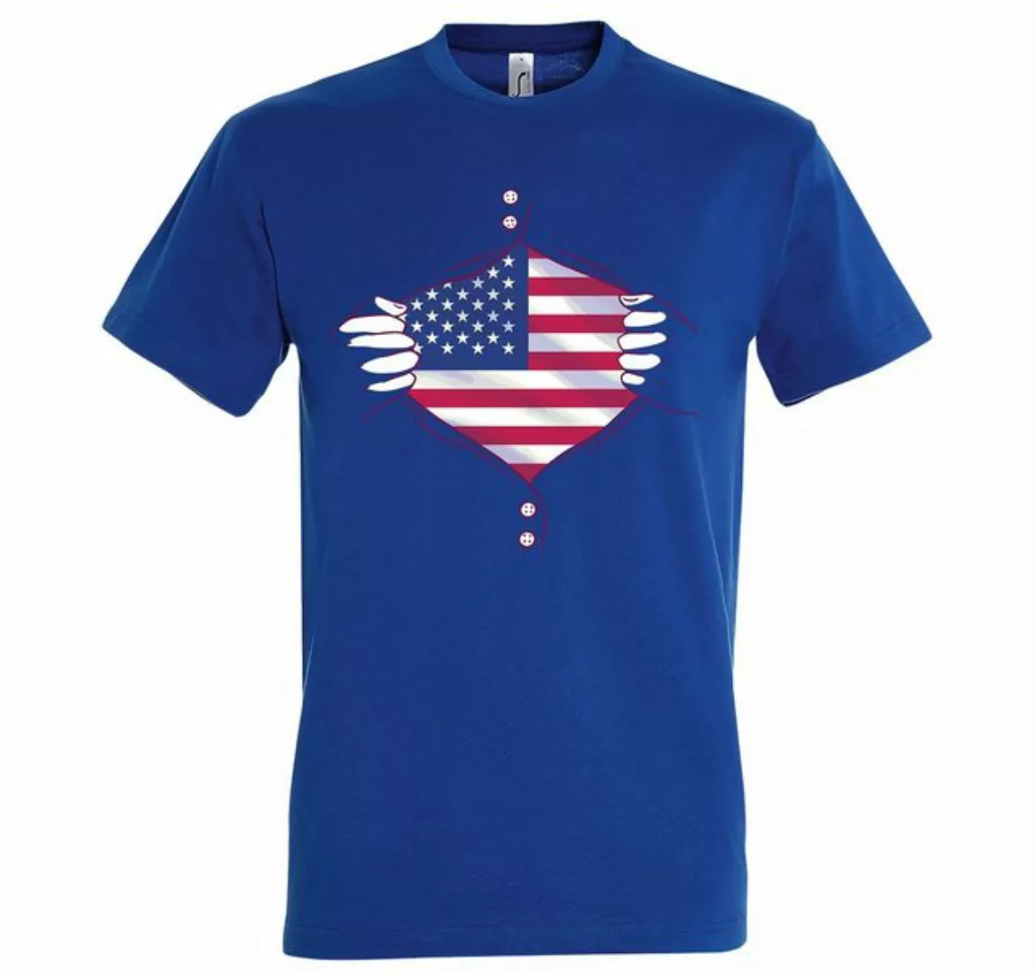 Youth Designz T-Shirt USA Flagge Herz Herren Shirt mit trendigem Frontprint günstig online kaufen