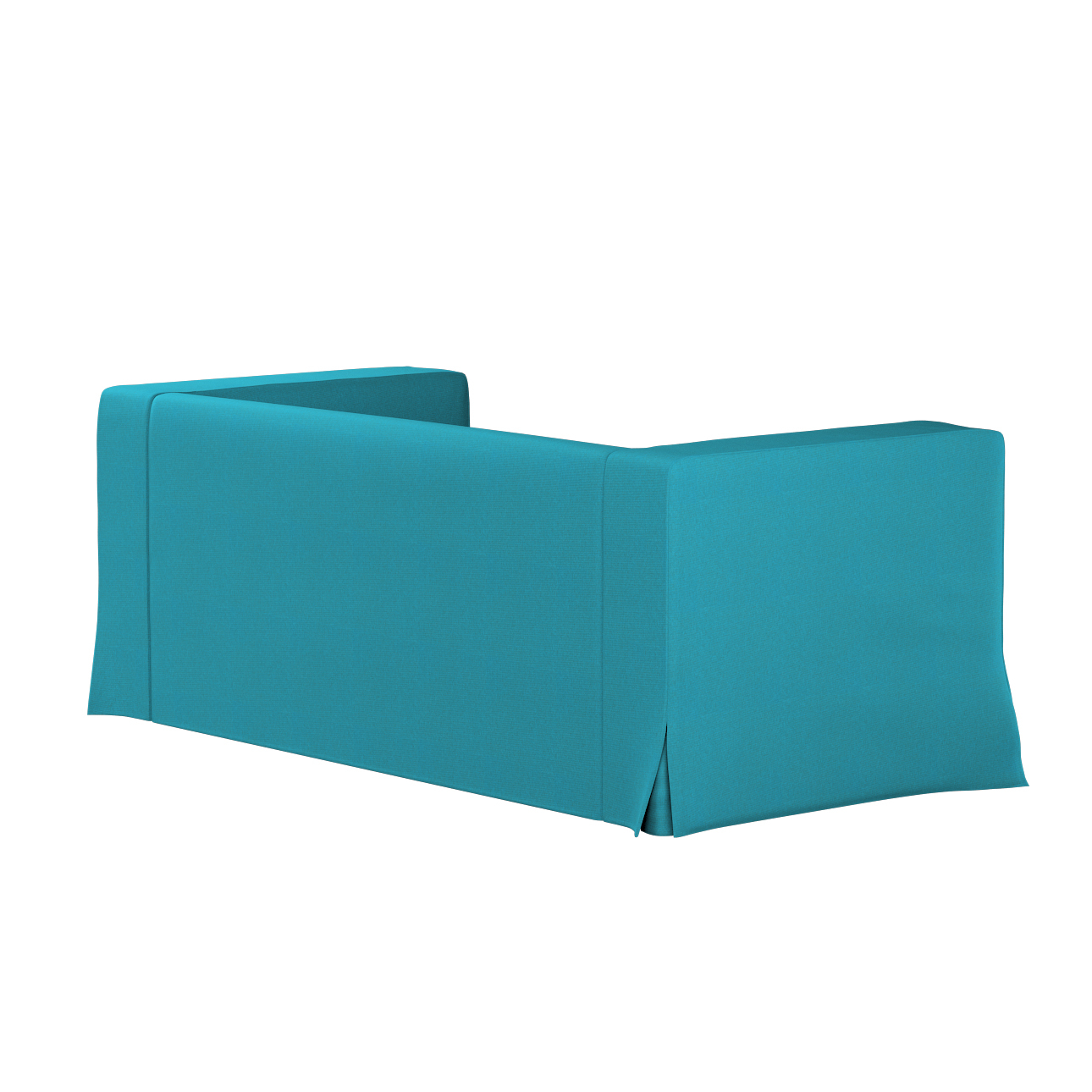 Bezug für Klippan 2-Sitzer Sofa, lang mit Kellerfalte, türkis, Klippan 2-er günstig online kaufen