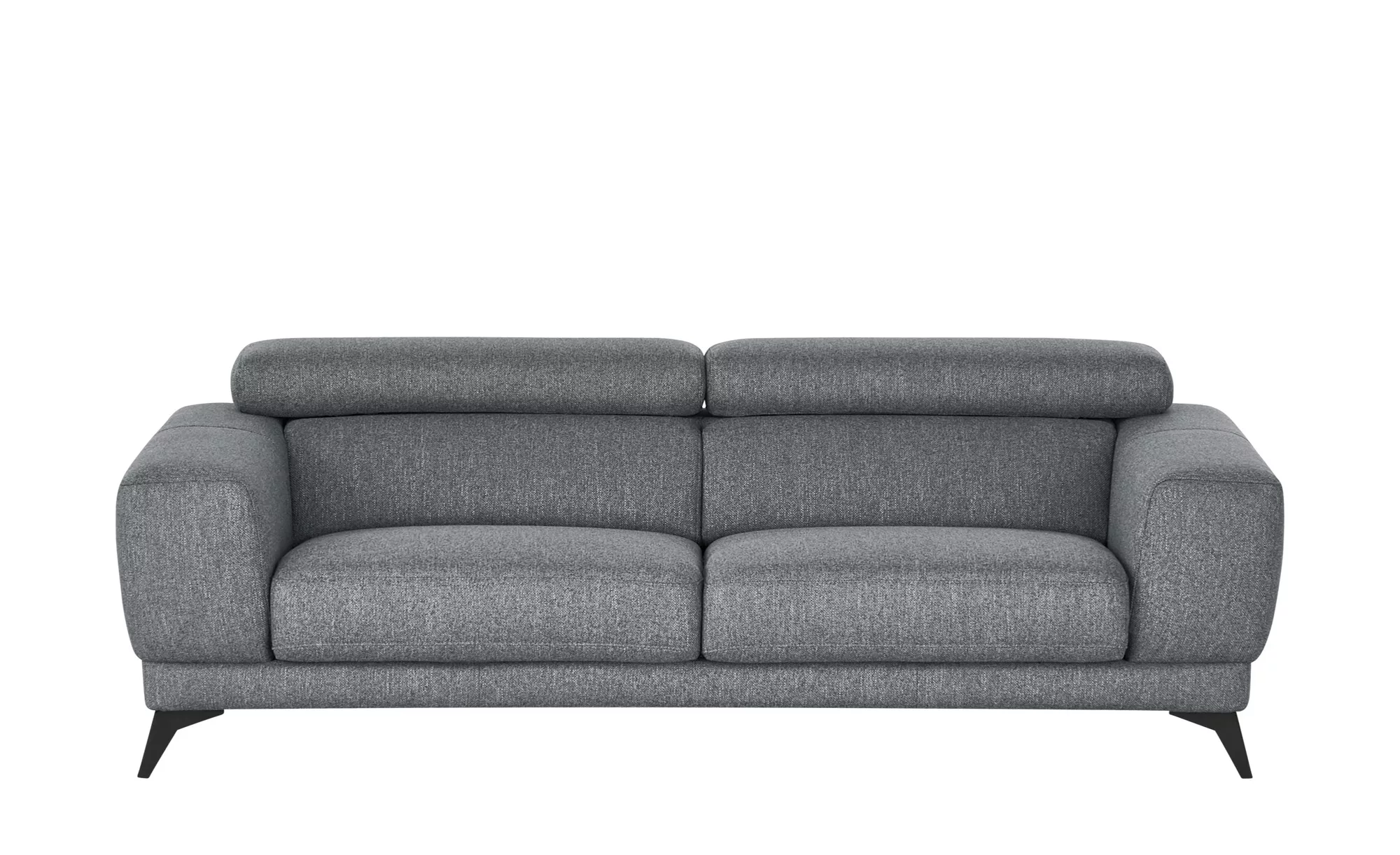 Sofa - grau - 222 cm - 76 cm - 106 cm - Polstermöbel > Sofas > 3-Sitzer - M günstig online kaufen