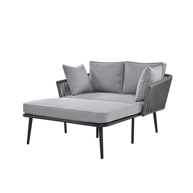 IDEASY Loungesofa Gartensofa Sonnenliege Set, 2er-Set, abnehmbaren Kissen, günstig online kaufen