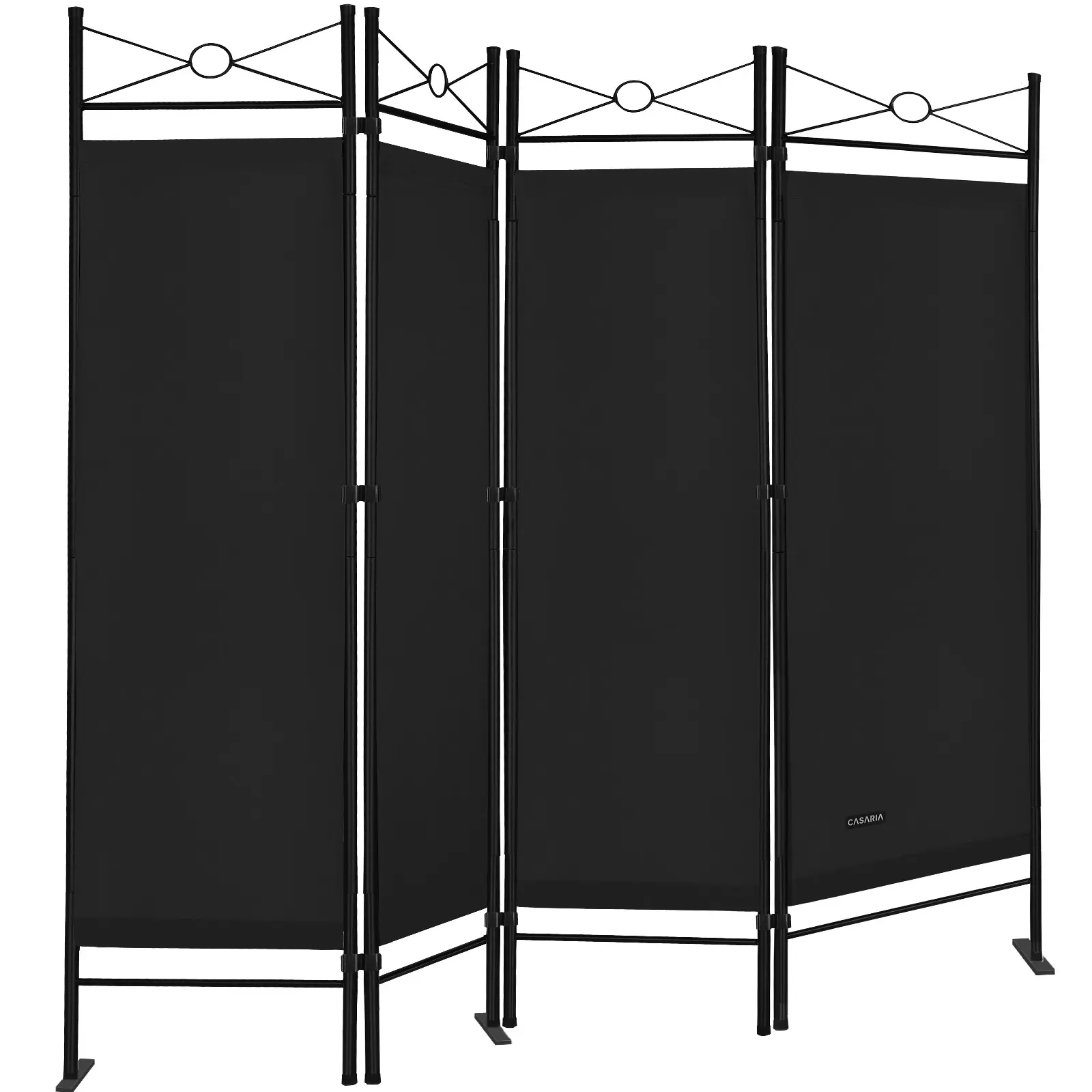 Paravent Lucca Schwarz 180x163cm günstig online kaufen