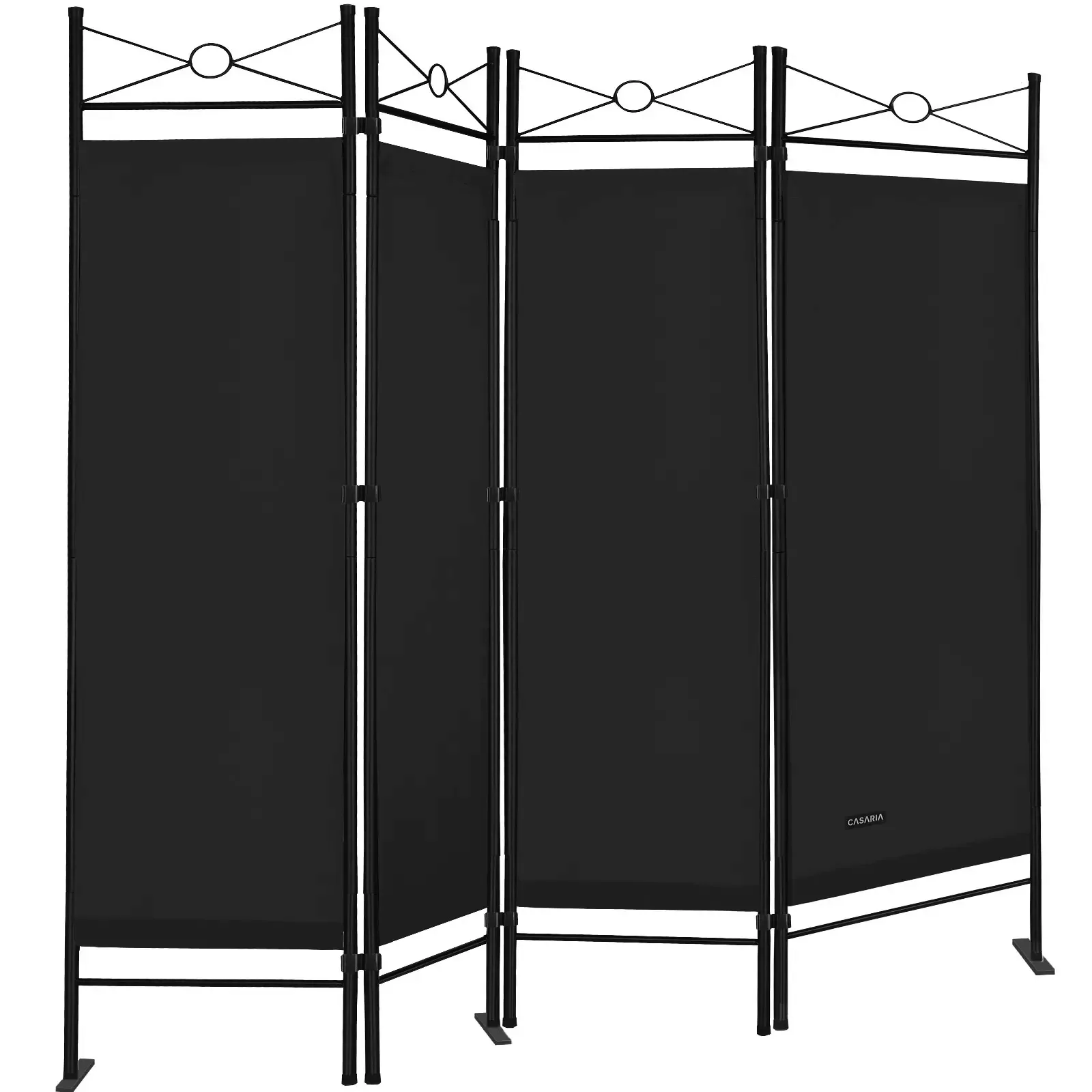 Paravent Lucca Schwarz 180x163cm günstig online kaufen