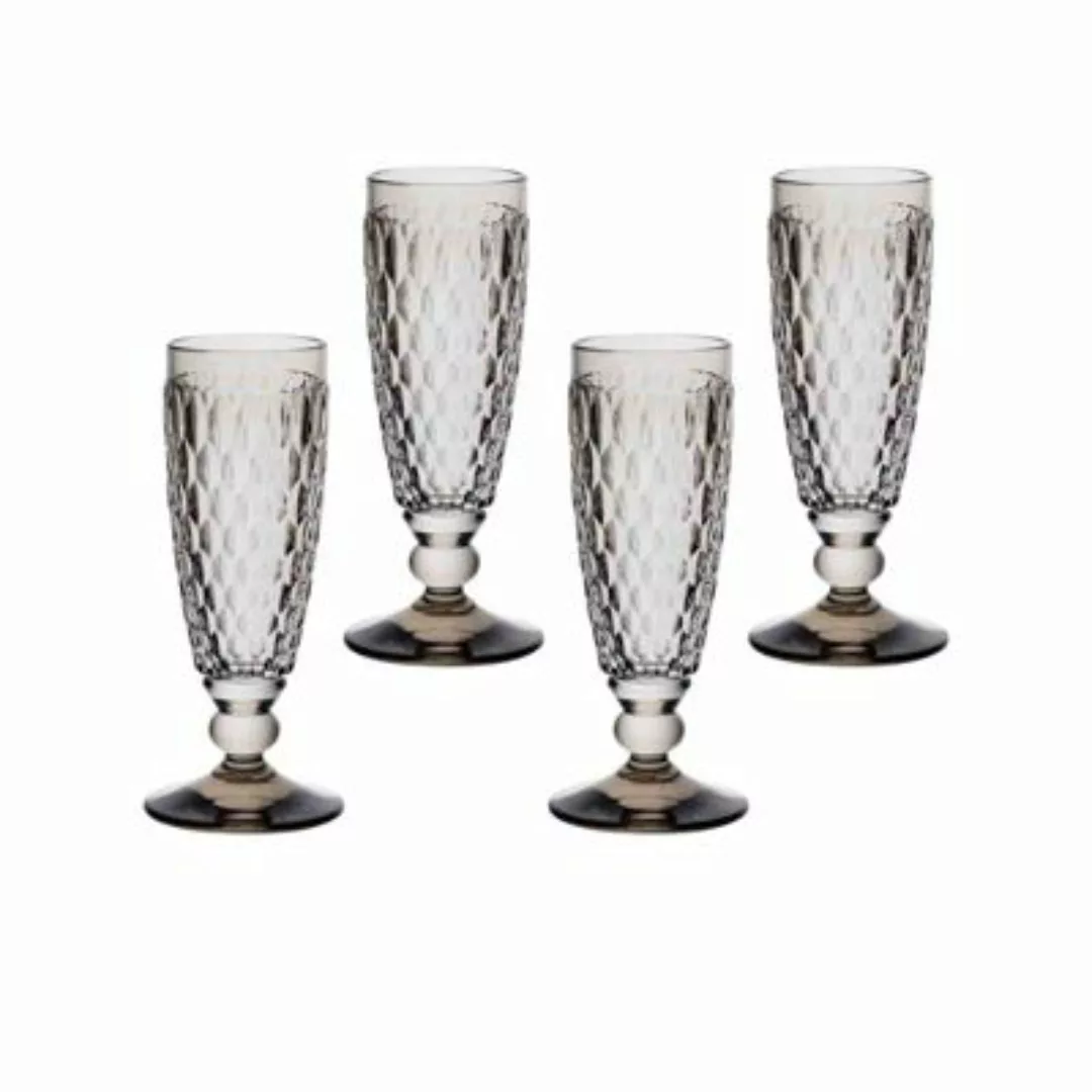 Villeroy & Boch Boston Coloured Sektglas 145 ml smoke 4er Set Sektgläser gr günstig online kaufen