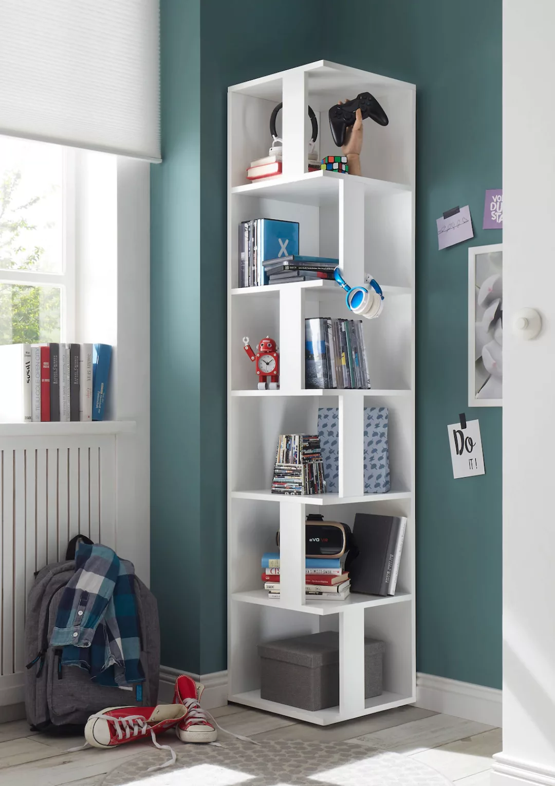 BEGA OFFICE Eckregal "Corner Shelf", mit 6 offenen Fächer, 37,5x37,5x186 cm günstig online kaufen