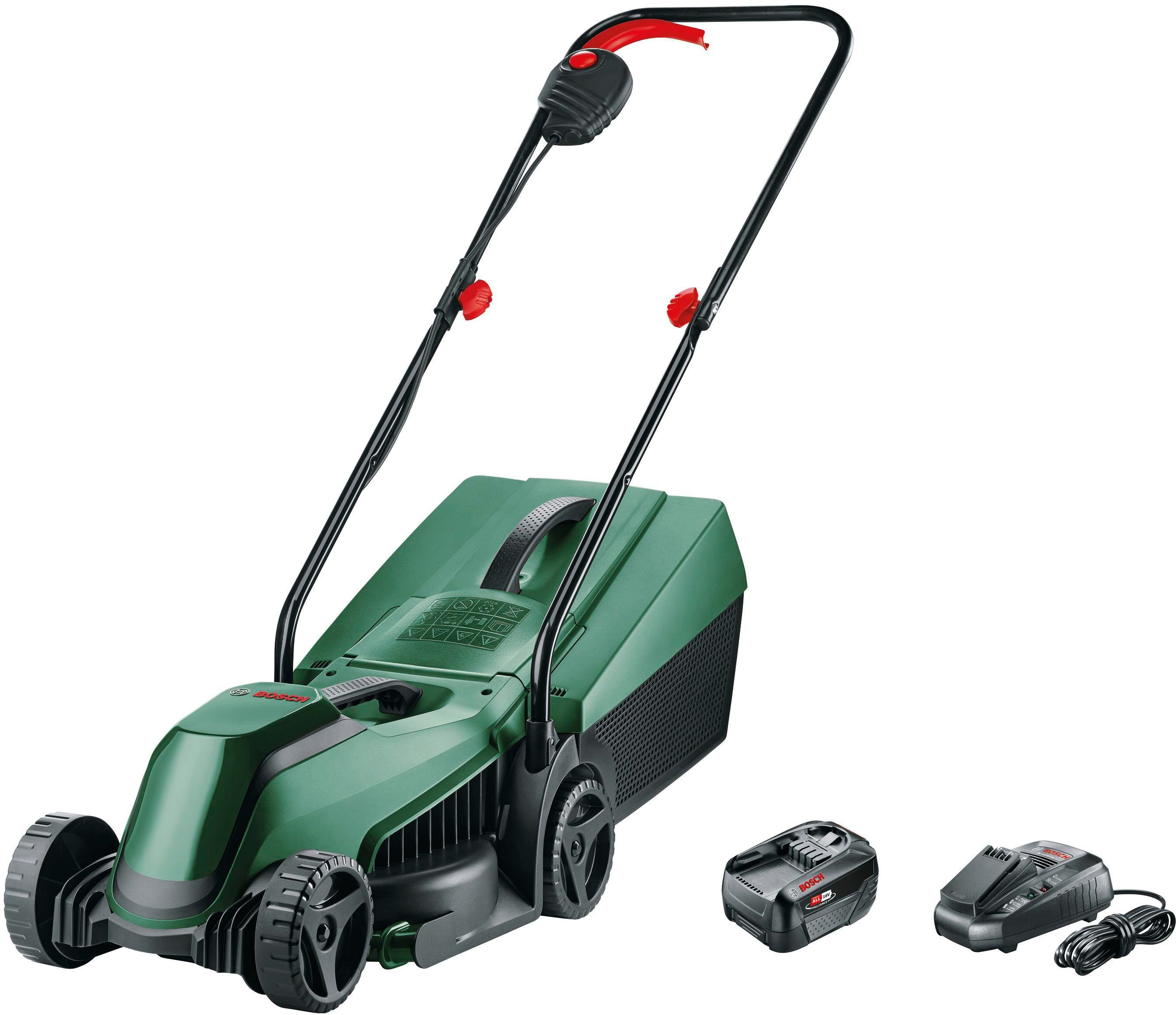 Bosch Akku-Rasenmäher EasyMower mit 18 V/4 Ah-Akku günstig online kaufen