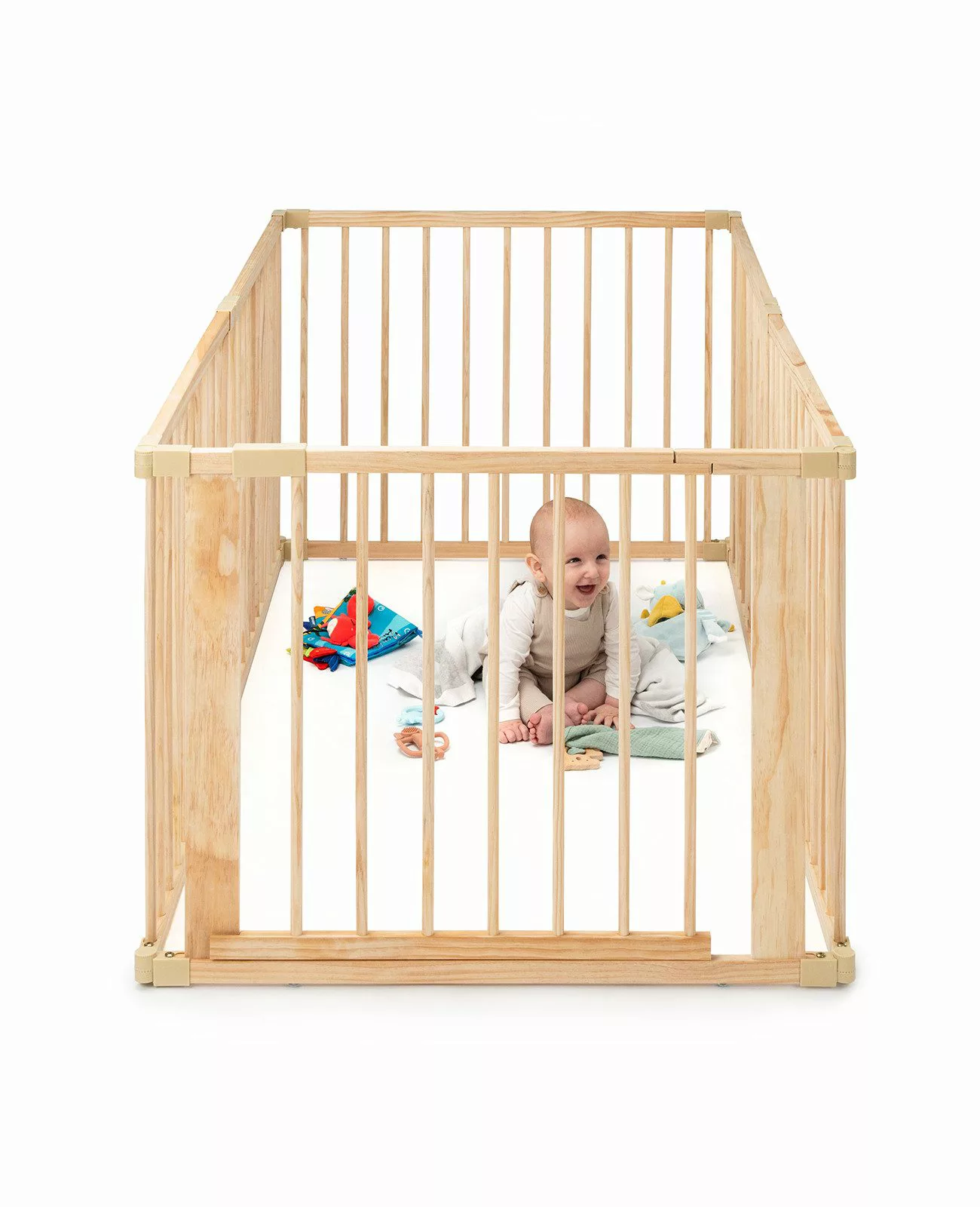 dibea Laufgitter Baby-Laufstall, Holz-Laufgitter (6-tlg), mit günstig online kaufen
