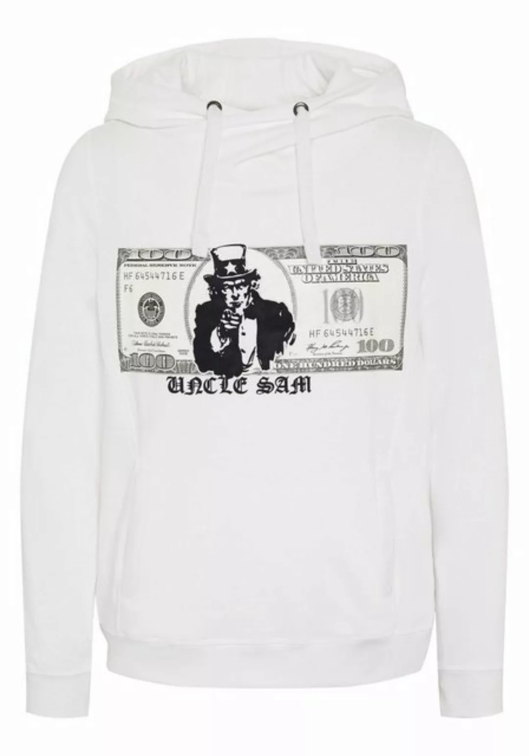 Uncle Sam Kapuzensweatshirt mit großem Frontprint günstig online kaufen