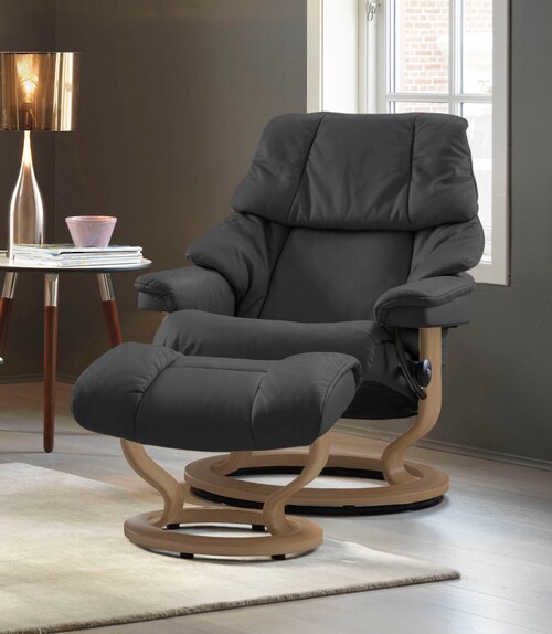 Stressless Fußhocker "Reno", mit Classic Base, Gestell Eiche günstig online kaufen