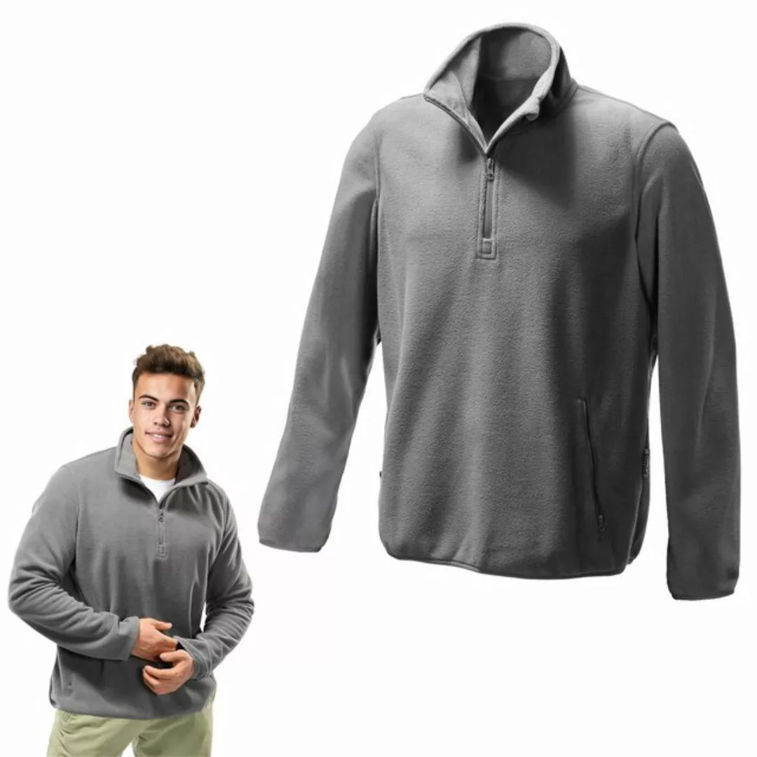 JEMIDI Sweatjacke Herren Fleece Jacke - Männer Fleecejacke Half-Zip - 100% günstig online kaufen