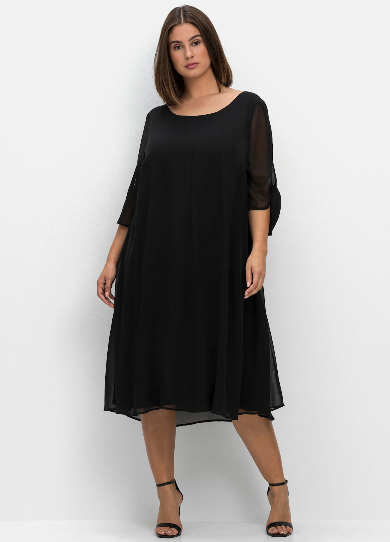 Sheego Chiffonkleid "Midikleid" günstig online kaufen