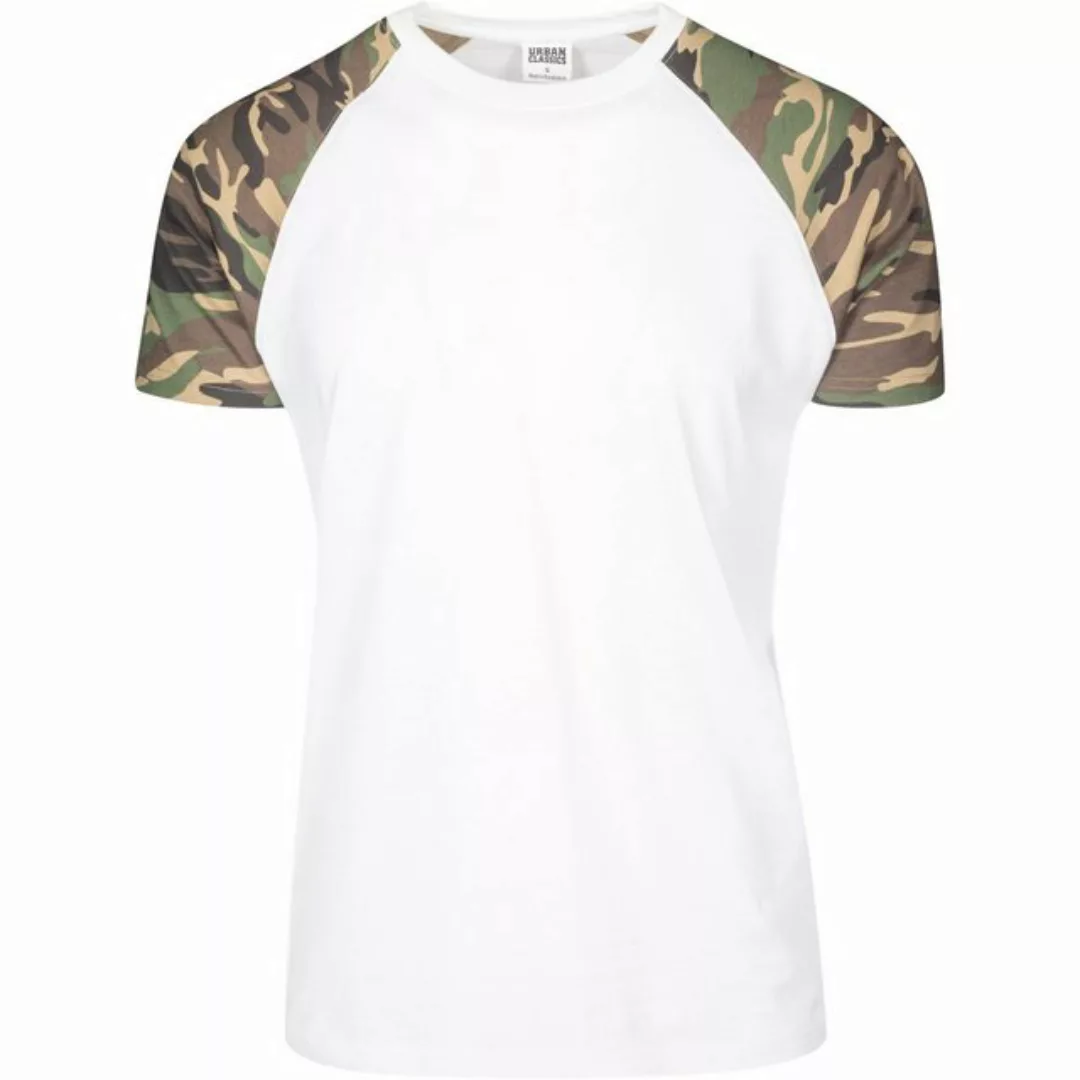 URBAN CLASSICS T-Shirt TB639 - Raglan Contrast Tee wht/woodcamo S günstig online kaufen