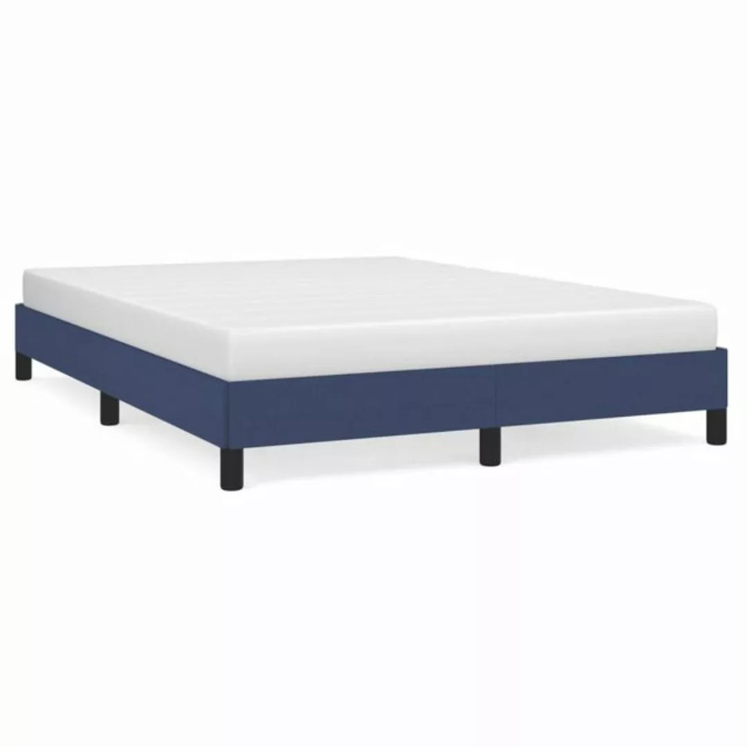 furnicato Bett Bettgestell Blau 140x200 cm Stoff günstig online kaufen