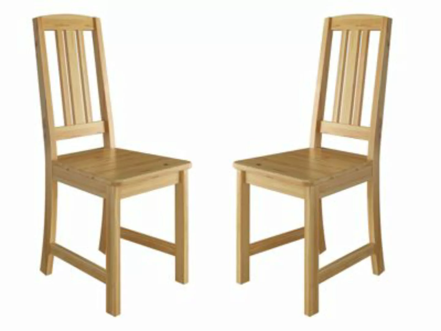 Erst-Holz® Küchenstuhl Massivholzstuhl Esszimmerstuhl Kiefer Stühle natur günstig online kaufen