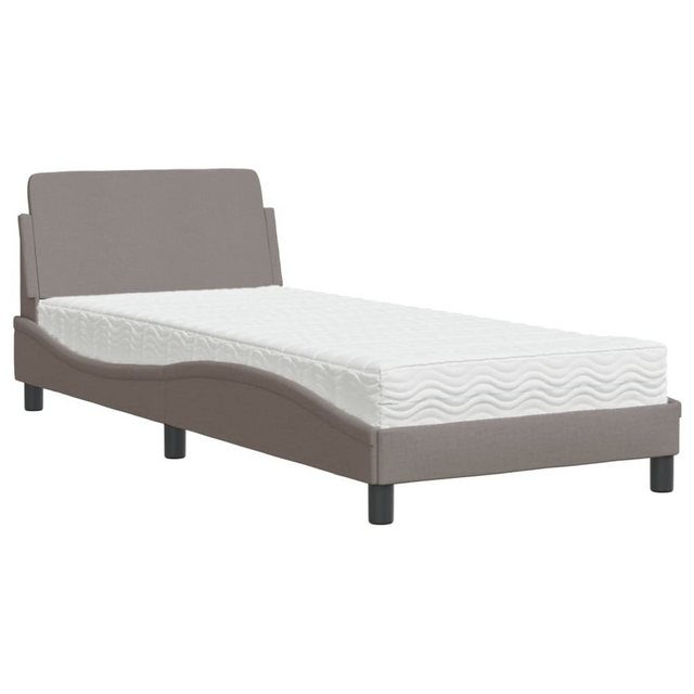 vidaXL Bett mit Matratze Taupe 90x190 cm Stoff2009565 günstig online kaufen