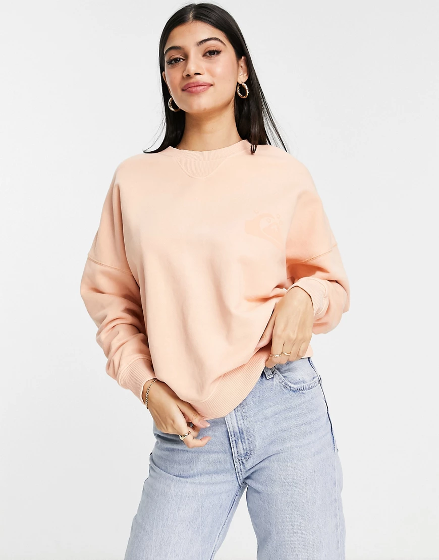Quiksilver – Oversize-Sweatshirt in Rosa günstig online kaufen