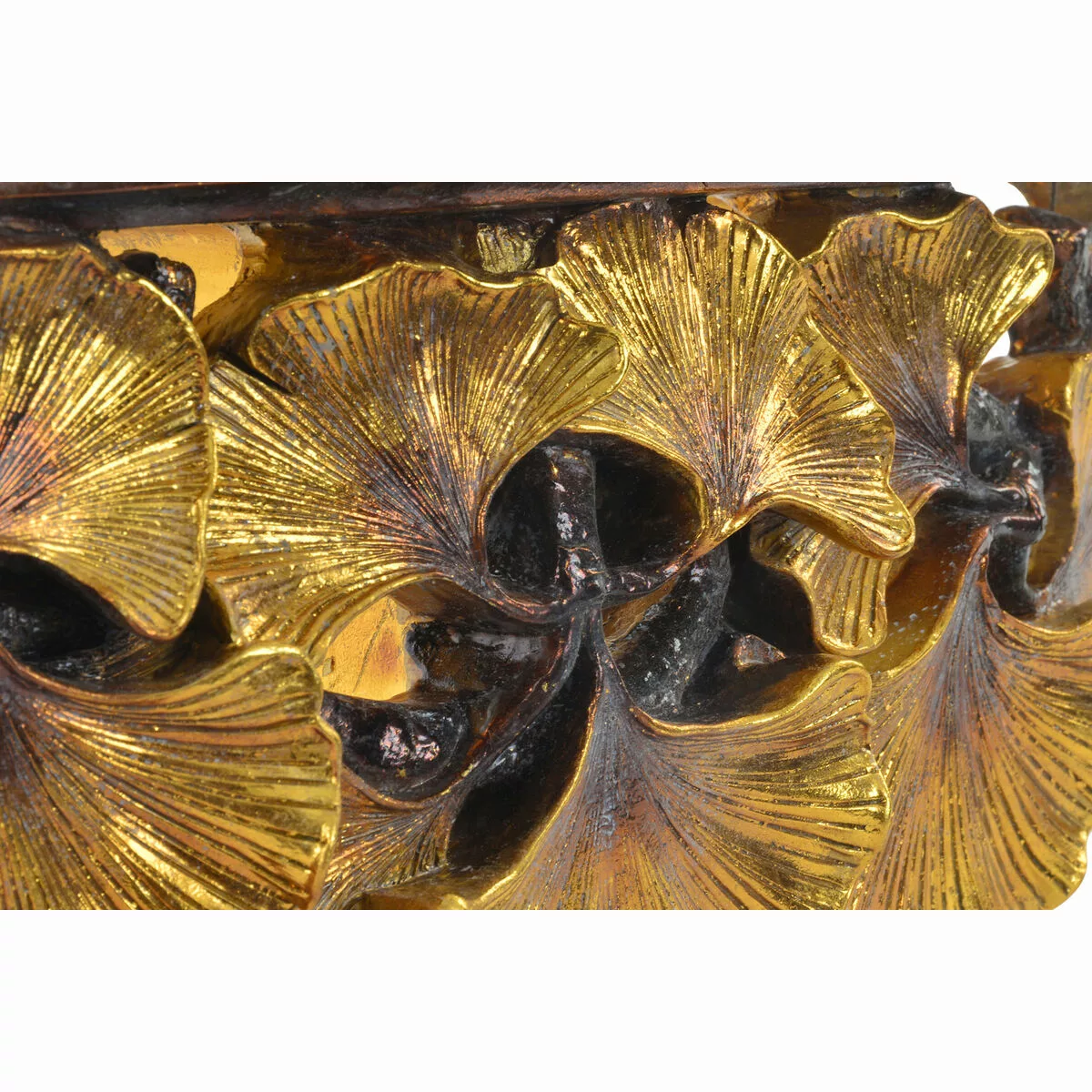 Regale Dkd Home Decor Golden Pflanzenblatt Harz (46 X 11,5 X 14 Cm) günstig online kaufen