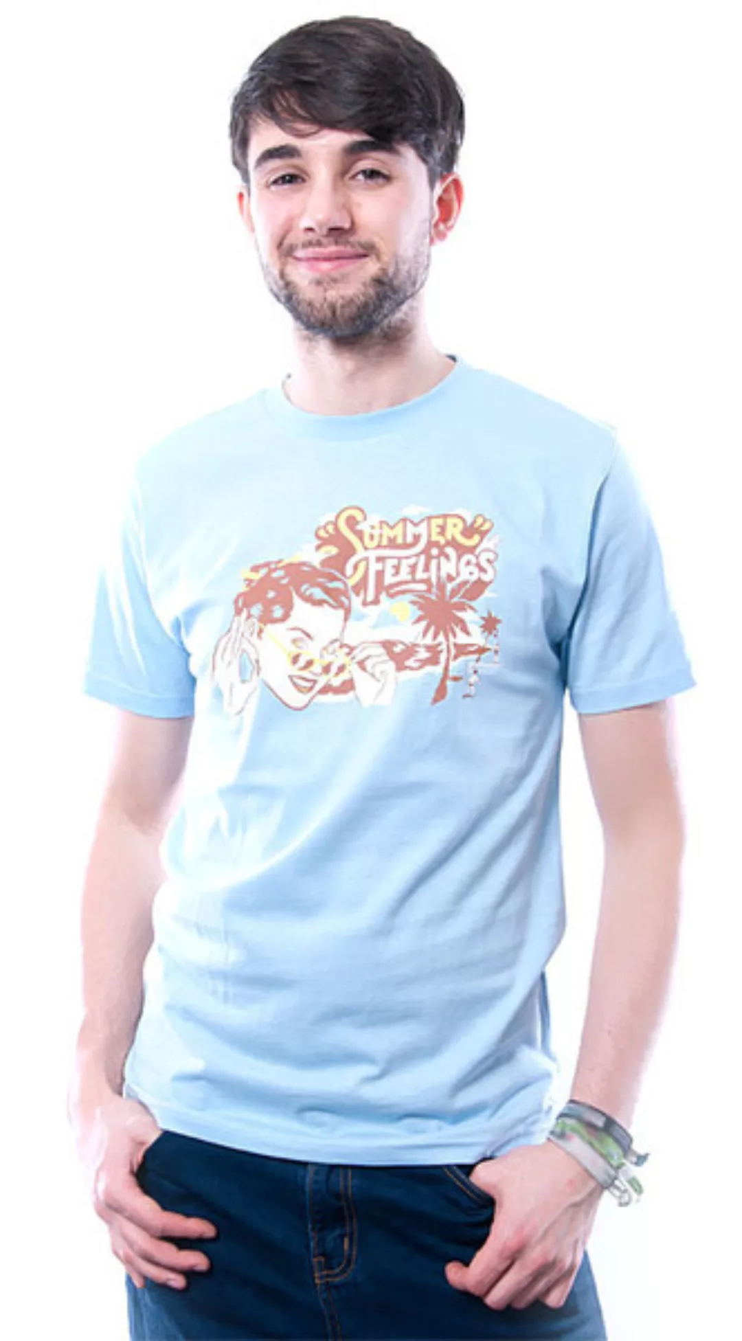 Summer Feelings T-shirt Blau günstig online kaufen