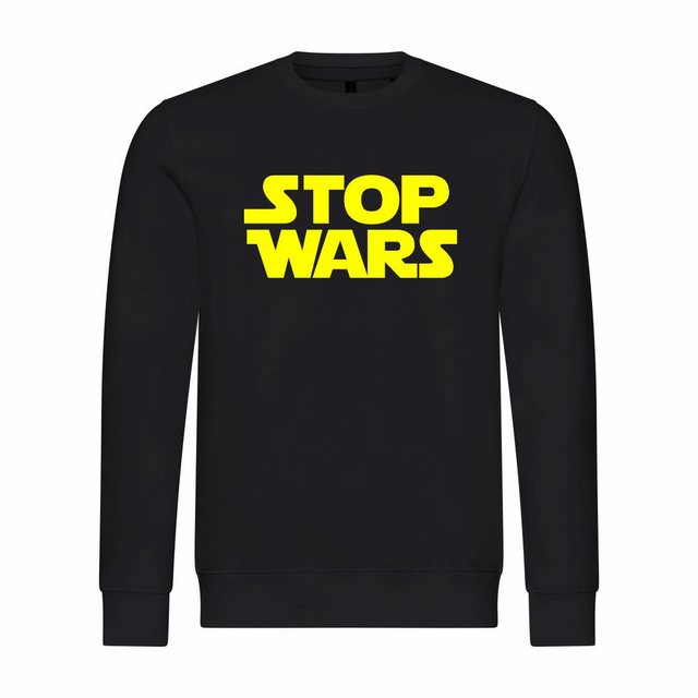 deinshirt Rundhalspullover Herren Sweatshirt Stop Wars Mit Print Motiv, Gra günstig online kaufen