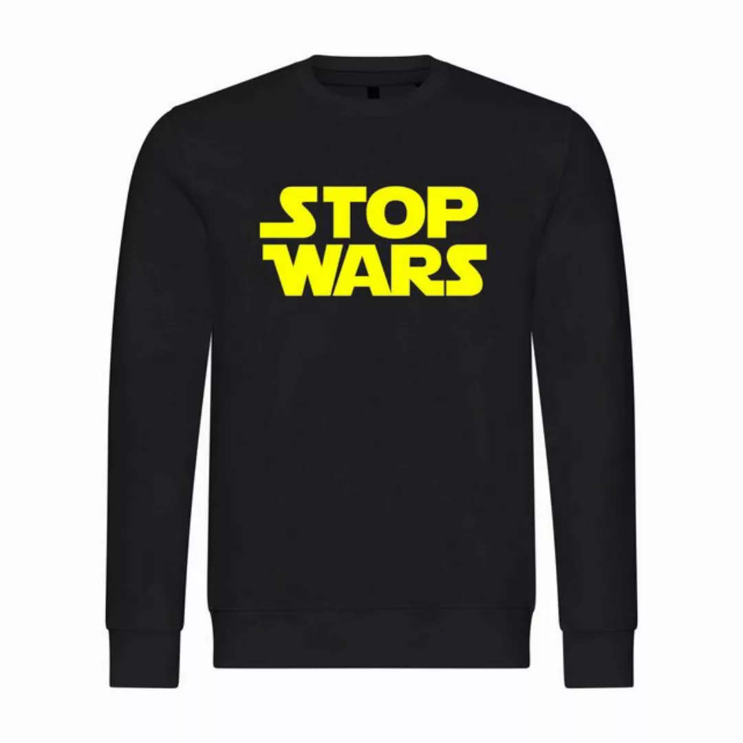 deinshirt Rundhalspullover Herren Pullover Stop Wars Mit Print Motiv, Grafi günstig online kaufen