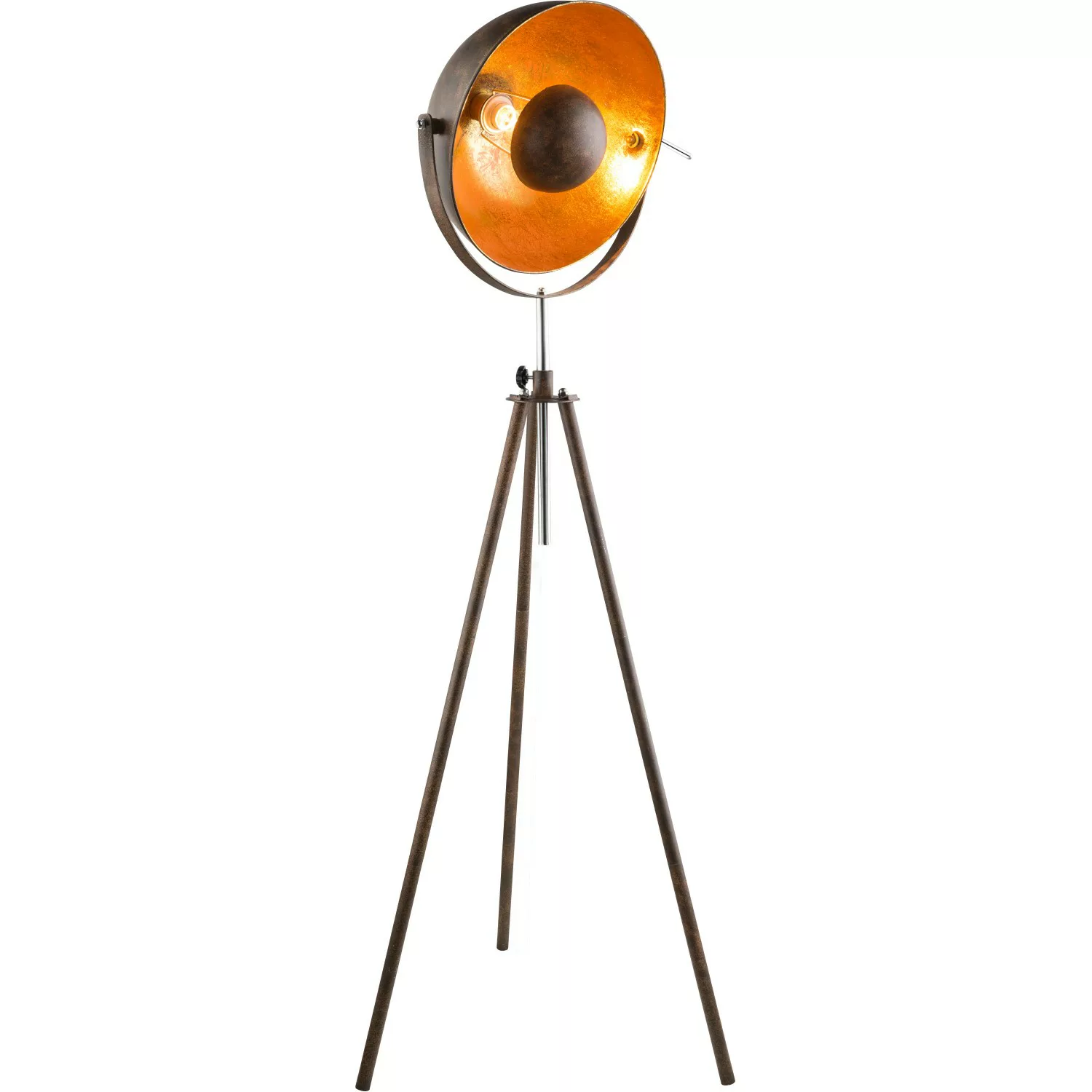 Rostfarbene Dreibein-Stehlampe Xirena I günstig online kaufen