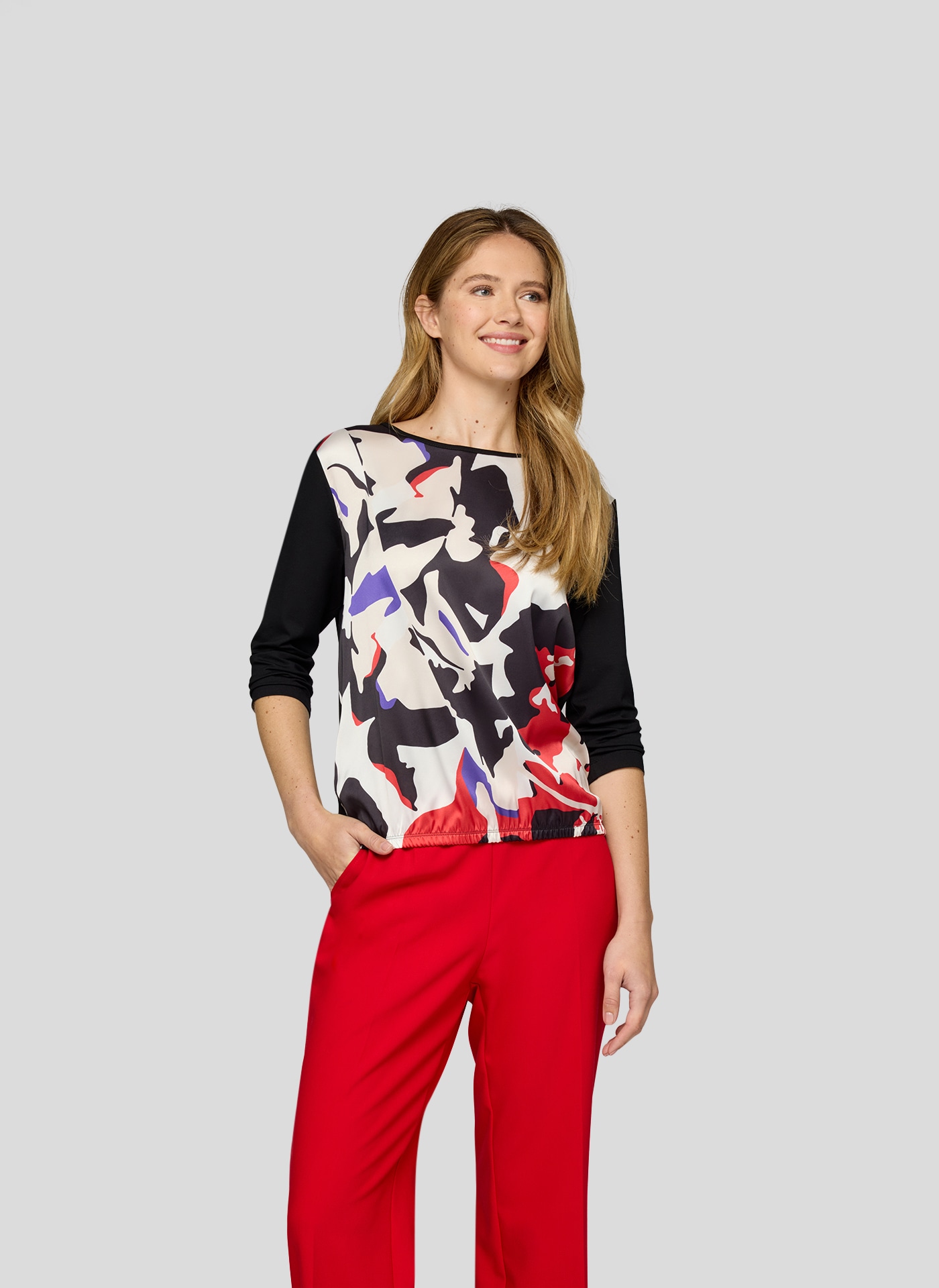 Rabe 3/4-Arm-Shirt, mit Front Print günstig online kaufen