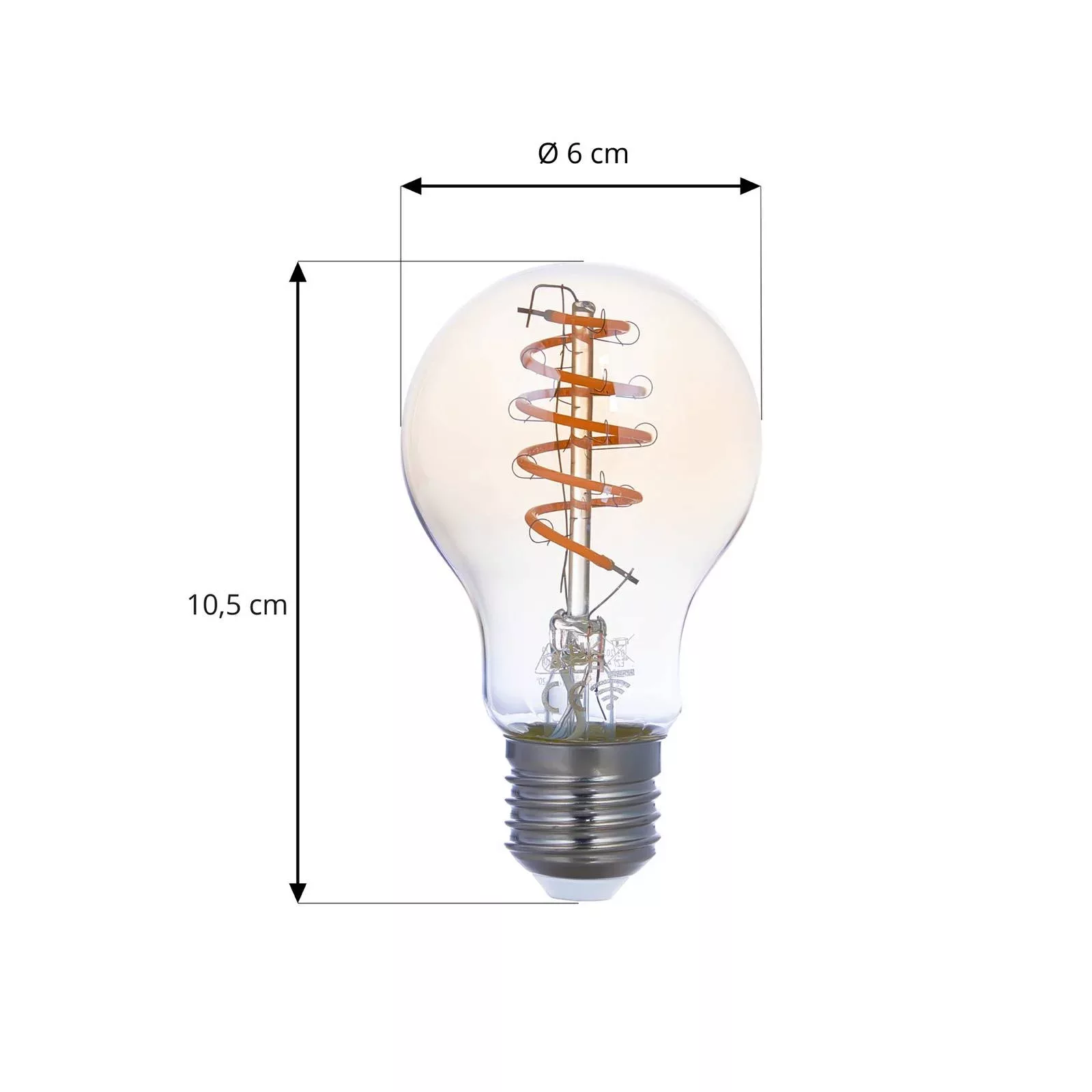 LUUMR Smart LED-Leuchtmittel A60 E27 amber 4,9W Tuya WLAN günstig online kaufen