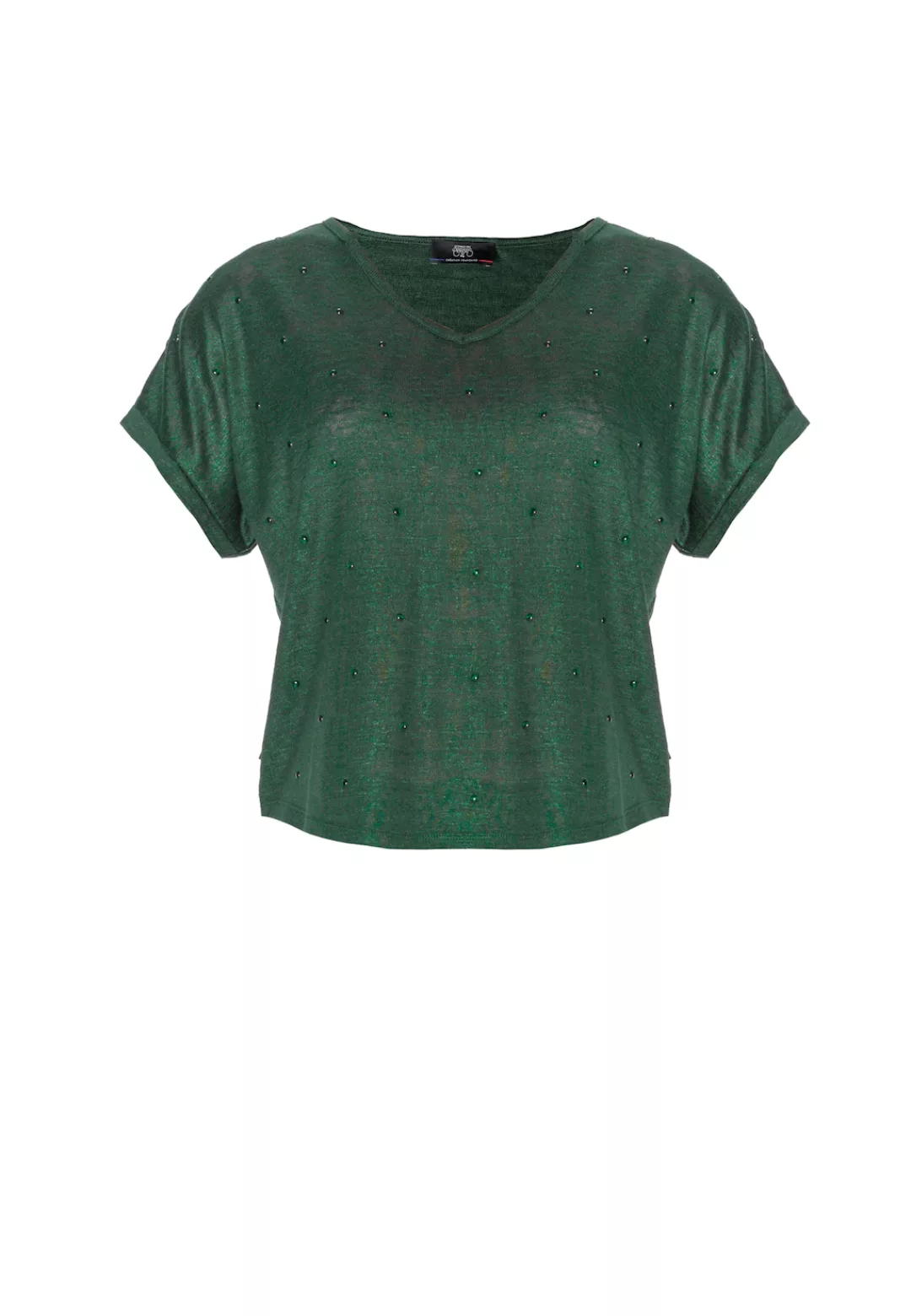 Le Temps Des Cerises T-Shirt "BIJOU", mit femininem V-Ausschnitt günstig online kaufen
