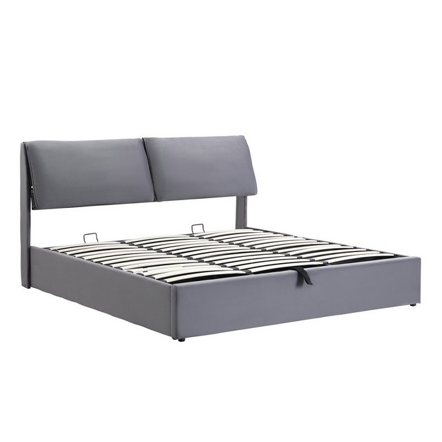 MODFU Polsterbett Hydraulisches Bett (180*200cm), mit 3 Schubladen,Bettkast günstig online kaufen