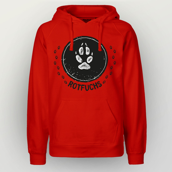 "Trittsiegel Rotfuchs" Männer Hoody Aus Reiner Biobaumwolle (Kba) günstig online kaufen