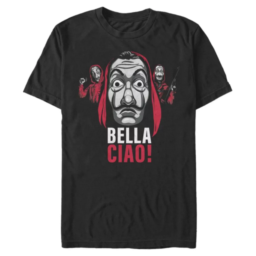 Netflix - Haus des Geldes - Gruppe Ciao Masked Trio - Männer T-Shirt günstig online kaufen