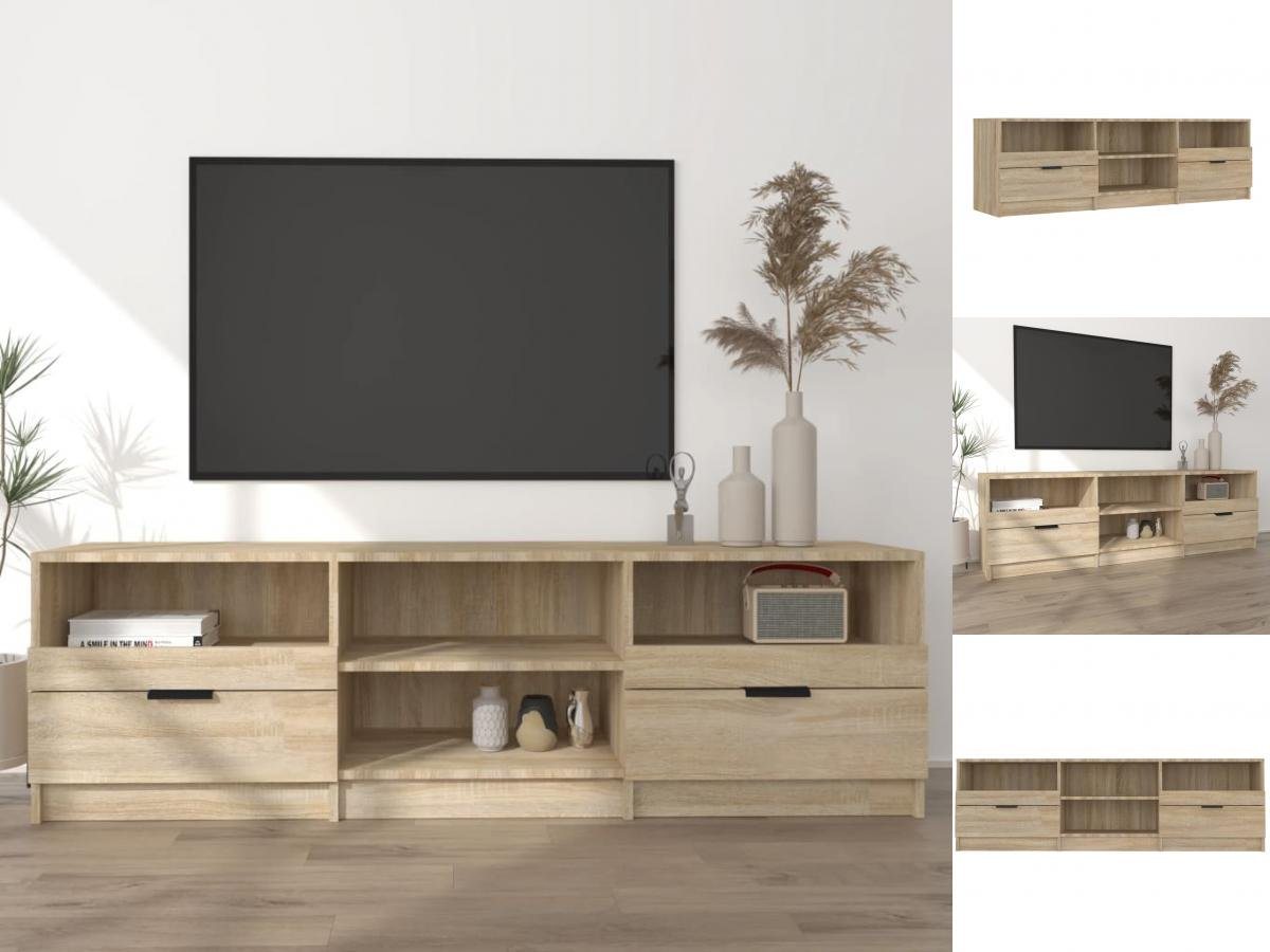 vidaXL TV-Schrank TV-Schrank Sonoma Eiche 150x33,5x45 cm Spanplatte Lowboar günstig online kaufen