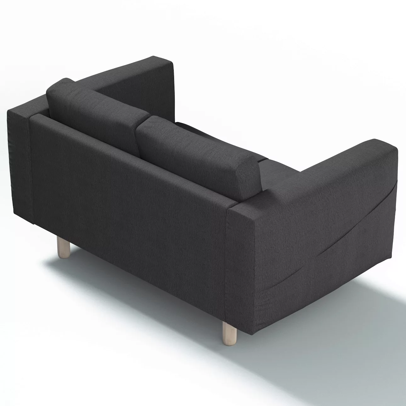 Bezug für Norsborg 2-Sitzer Sofa, stahlgrau, Norsborg 2-Sitzer Sofabezug, C günstig online kaufen