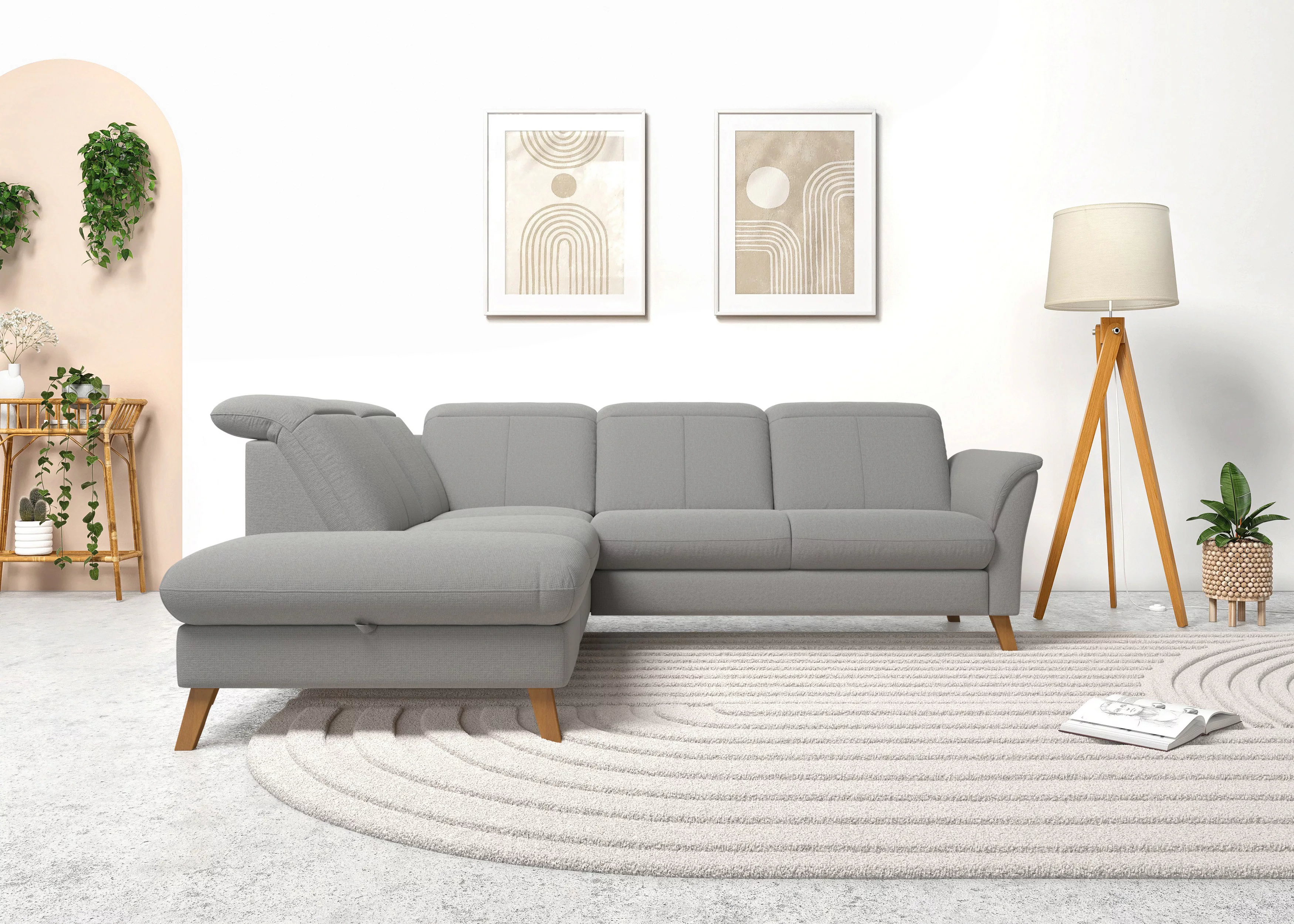 sit&more Ecksofa »Romero L-Form«, wahlweise mit oder ohne TV-Funktion, Bett günstig online kaufen