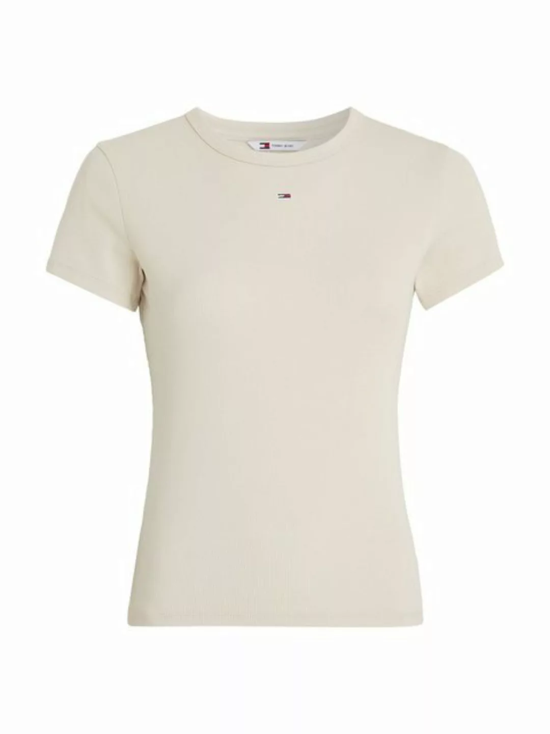 Tommy Jeans Curve T-Shirt Slim Essential Rib Große Größen günstig online kaufen