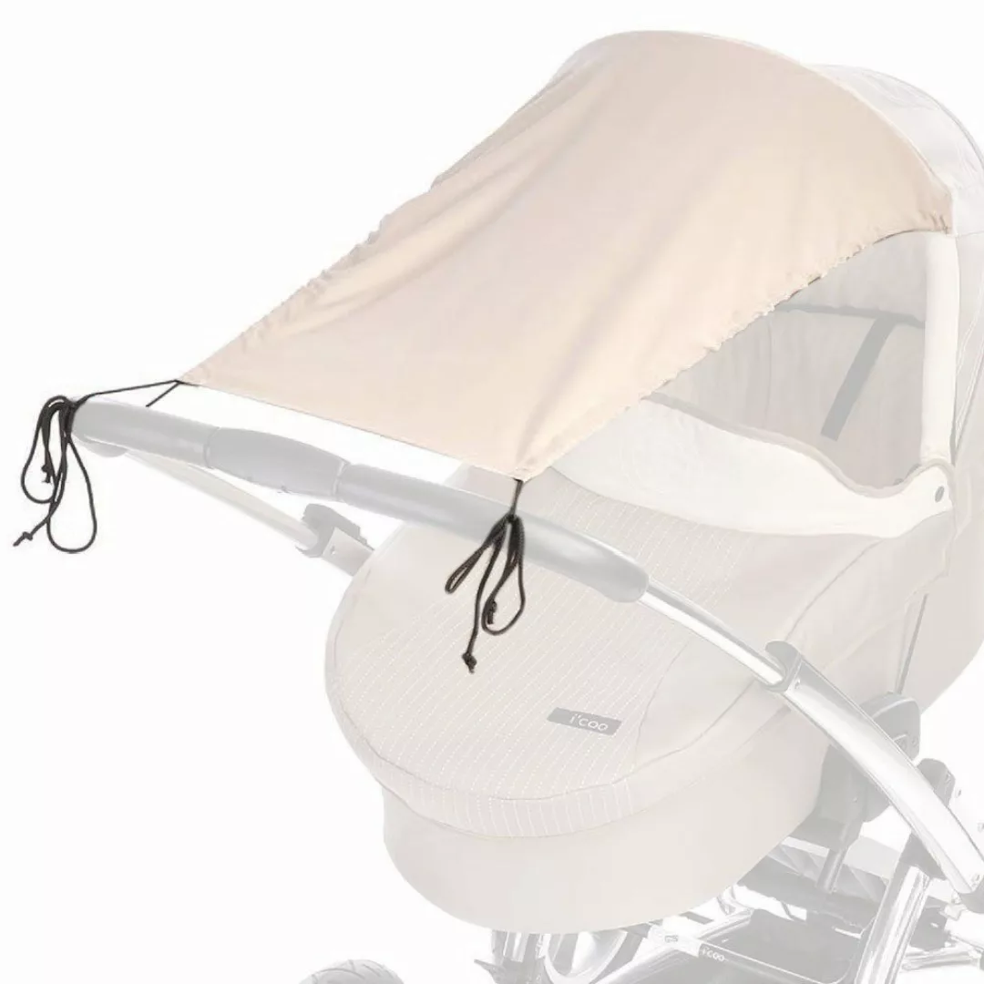 Diago Kinderwagen-Sonnenschutzhülle Beige, Sonnensegel für Kinderwagen günstig online kaufen